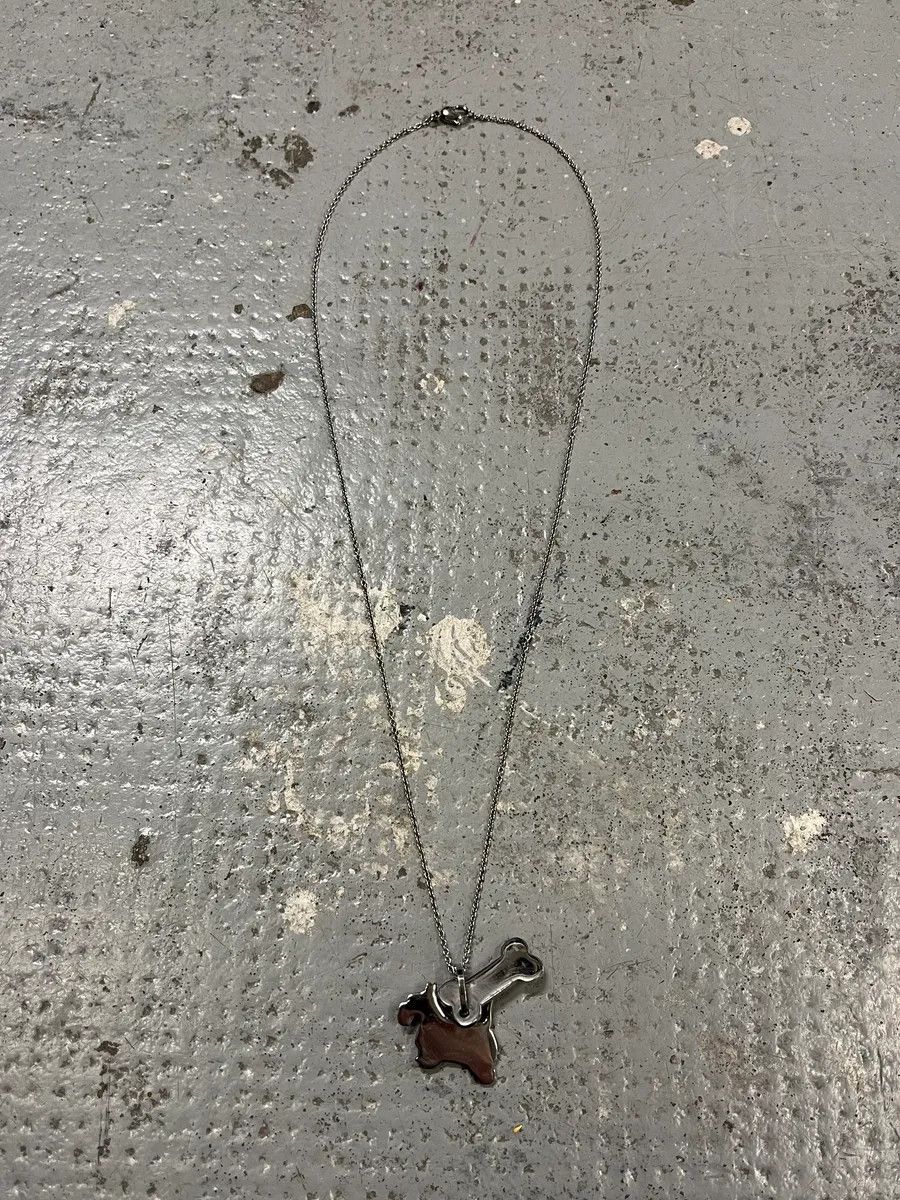 Moschino Moschino Dog Bone Tag Steel Necklace Size ONE SIZE - 1 Thumbnail