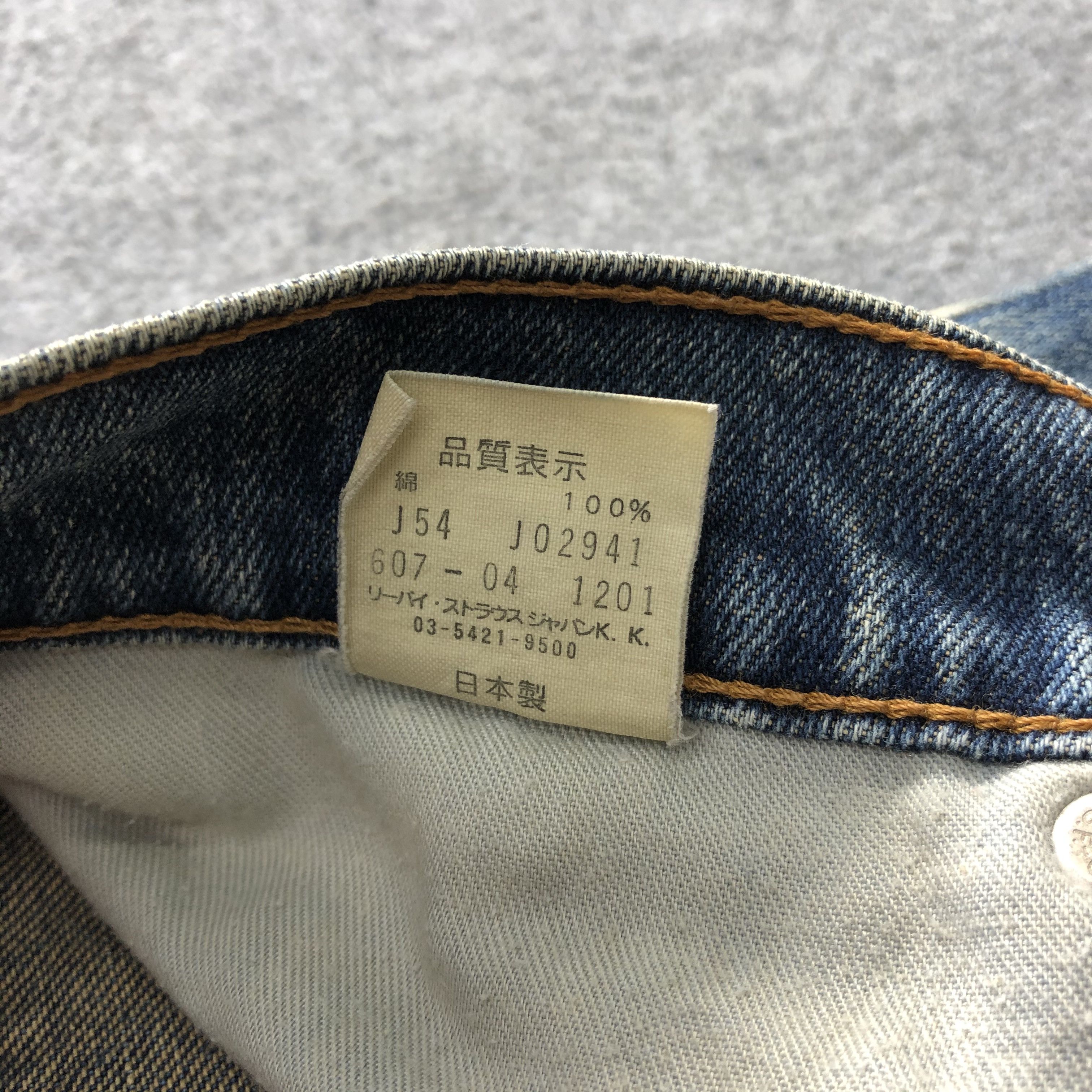 Levi's 90s Vintage Blue Wash Levis 607 Jeans-J1796 Size US 31 - 15 Thumbnail