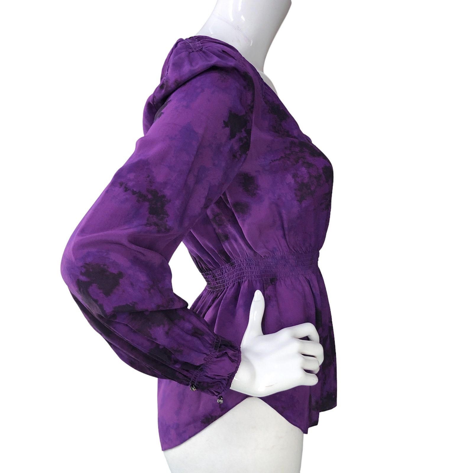 Rebecca Taylor Rebecca Taylor Size 6 Blouse Silk V Neck Balloon Sleeve Size M / US 6-8 / IT 42-44 - 9 Thumbnail