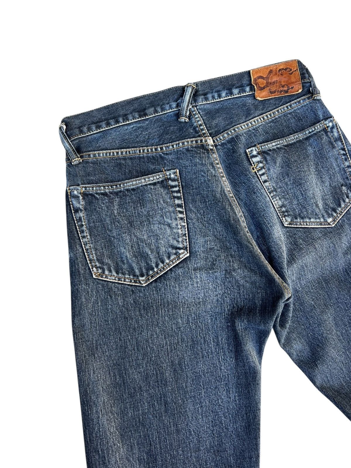 45rpm Vintage 45rpm Distressed Fade Denim Selvedge Jeans Size US 30 / EU 46 - 15 Thumbnail
