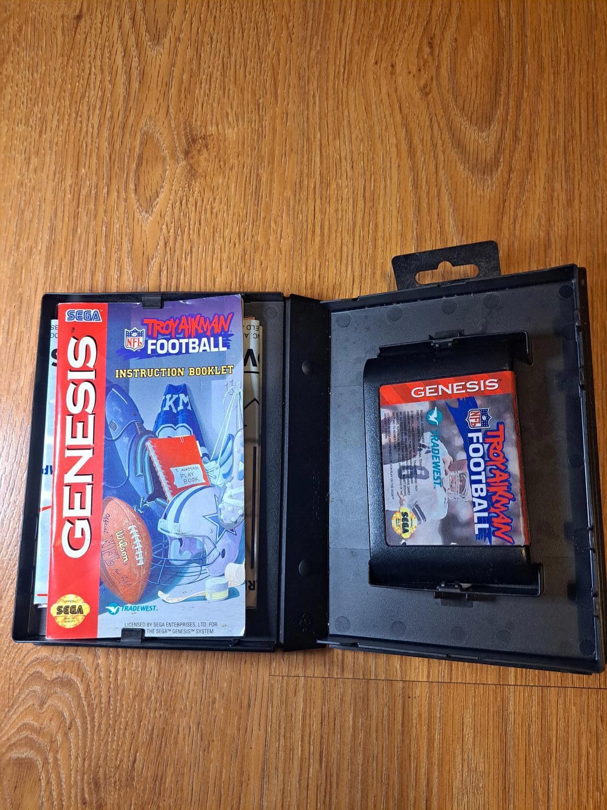 semanticdesign Troy Aikman NFL Football Sega Genesis COMPLETE Size ONE SIZE - 3 Thumbnail