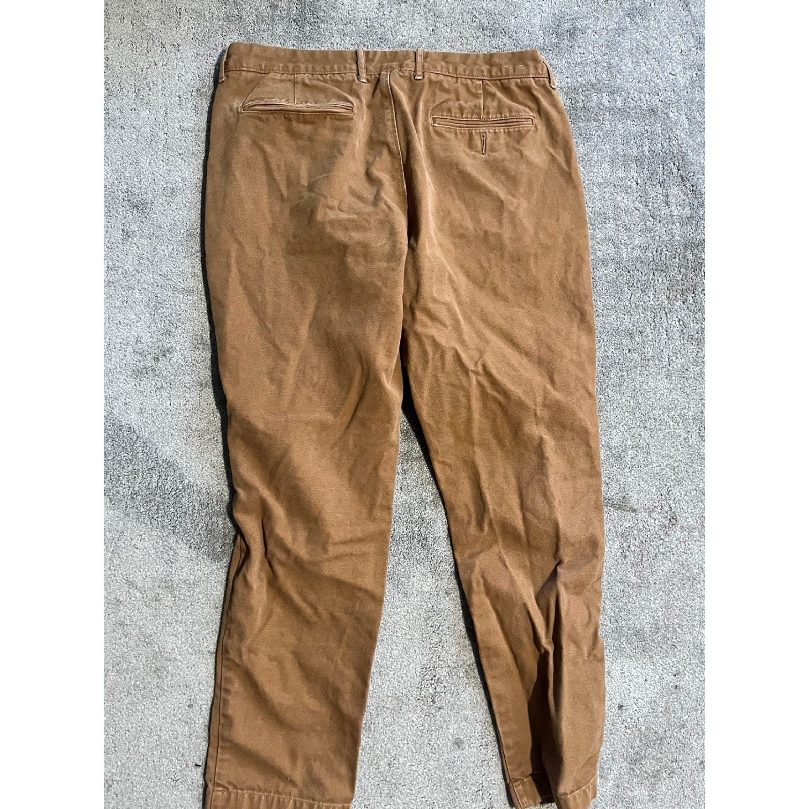 J.Crew VINTAGE J.CREW 770 PANTS Chino Cotton Stretch Straight Mens 35x32 Brown Regular Inseam 32 Flawed? (Need to ensure no mislabel) Size US 35 - 3 Thumbnail