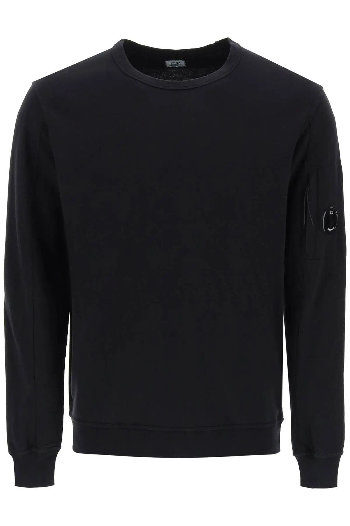 image of C P Company O1S22I1N0224 Light Pocket Sweatshirt In Black, Men's (Size Medium)