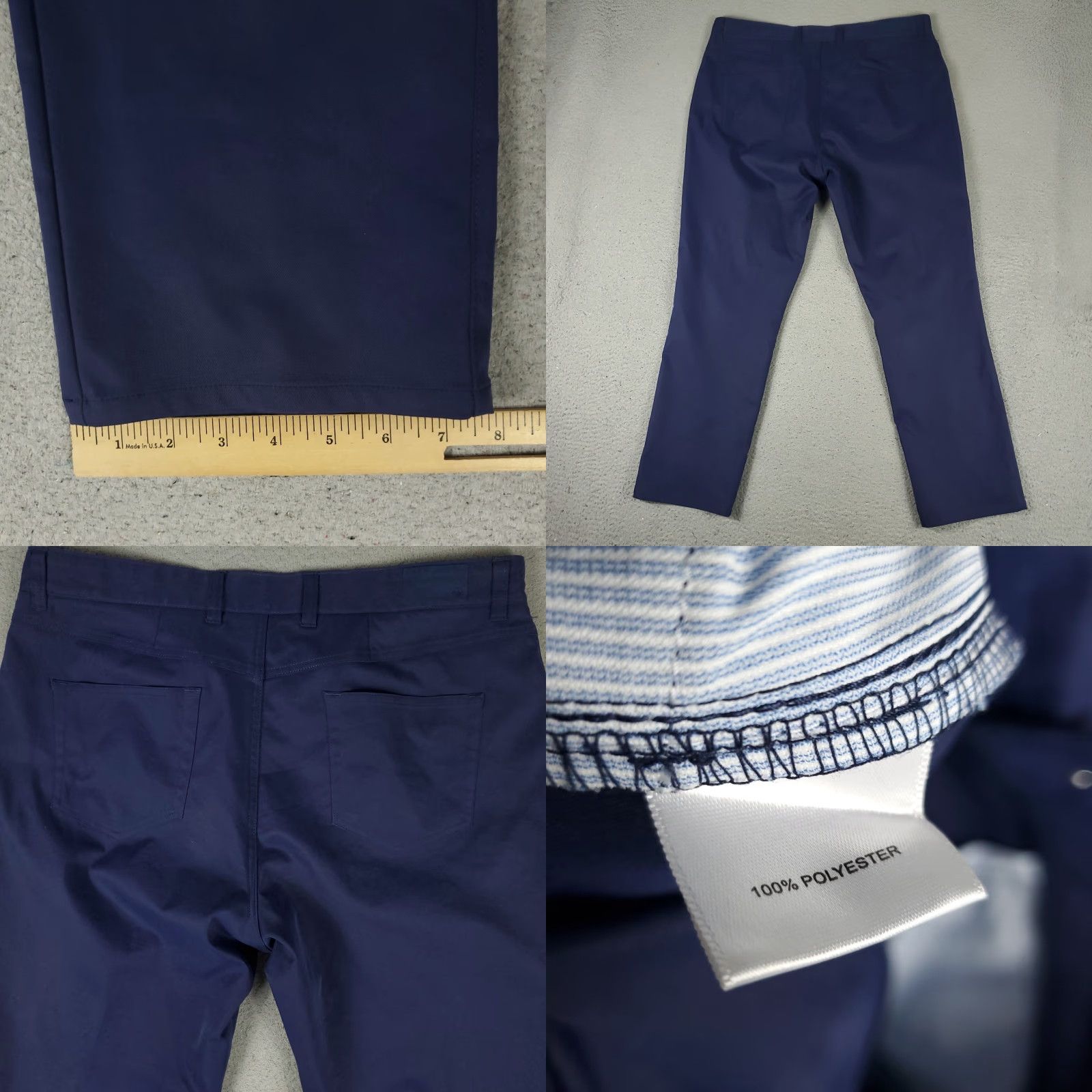 Peter Millar Peter Millar Pants Mens 38x29 Blue Chino 5-Pocket Regular Straight Yard? Size US 38 / EU 54 - 8 Thumbnail