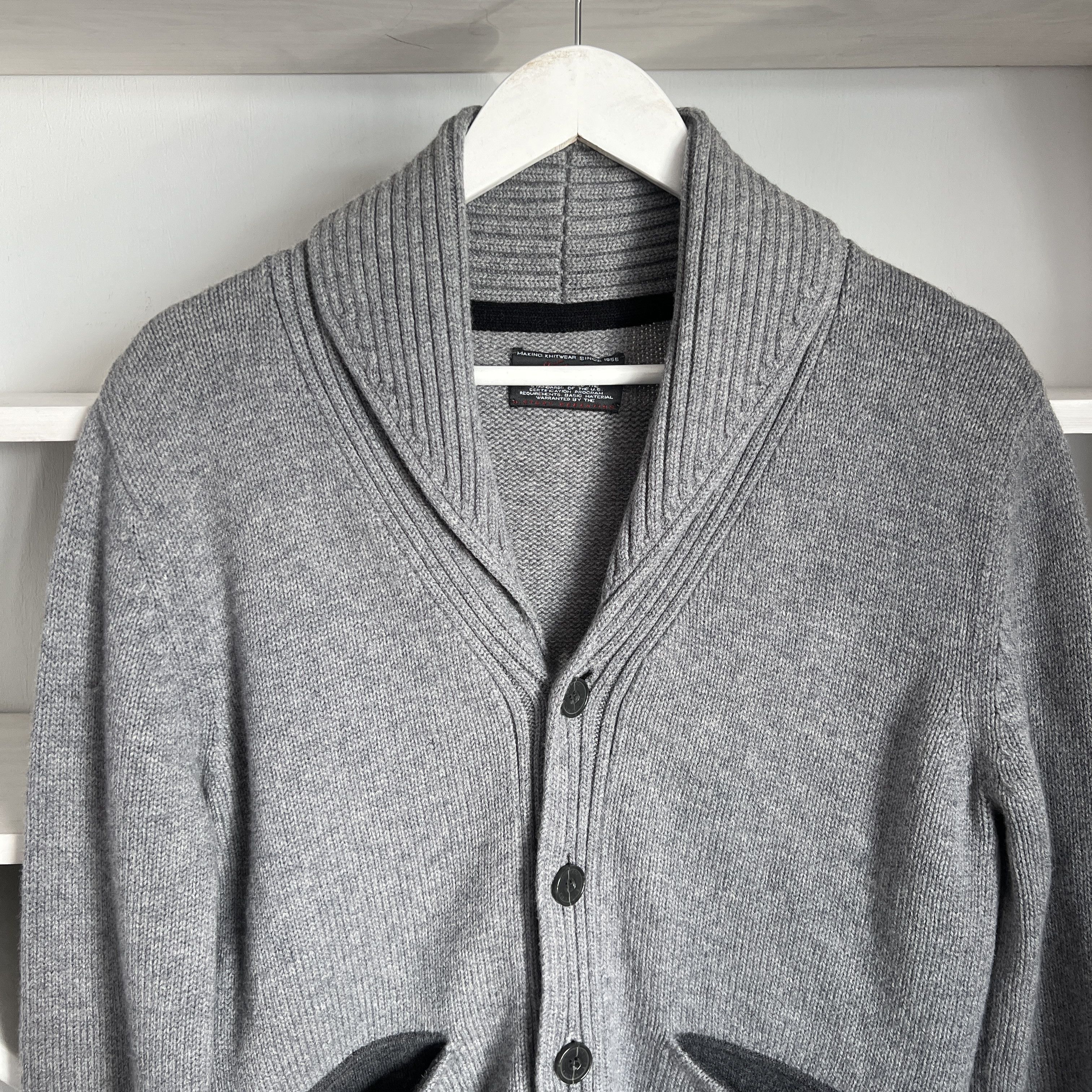 Japanese Brand Men's VINTAGE 55 Wool Knitted Button Cardigan Size M Size US M / EU 48-50 / 2 - 4 Thumbnail