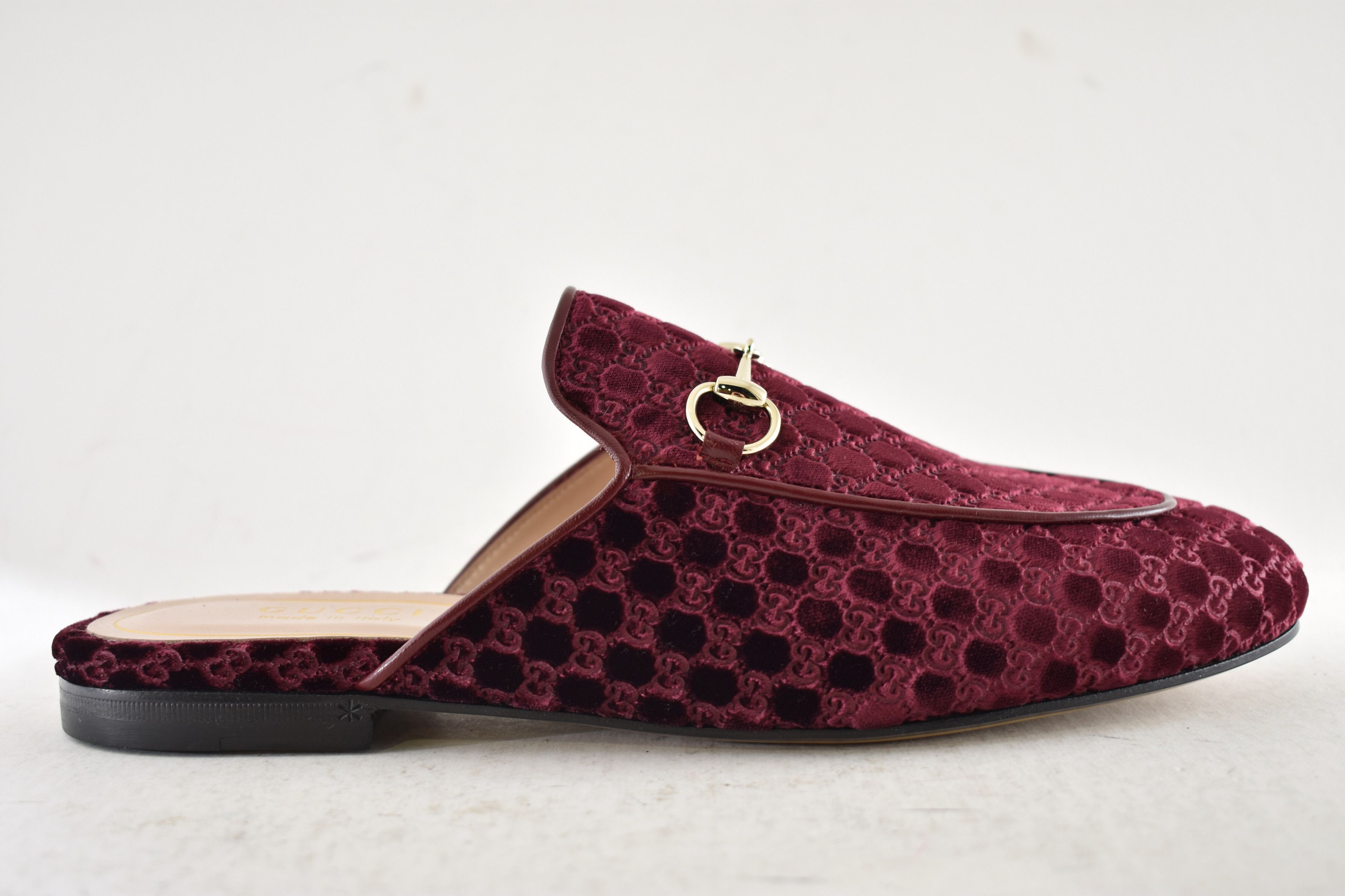 Gucci Gucci Princetown Velvet GG Logo Slide Loafer Mule Flat 37 Size US 7 / IT 37 - 2 Thumbnail
