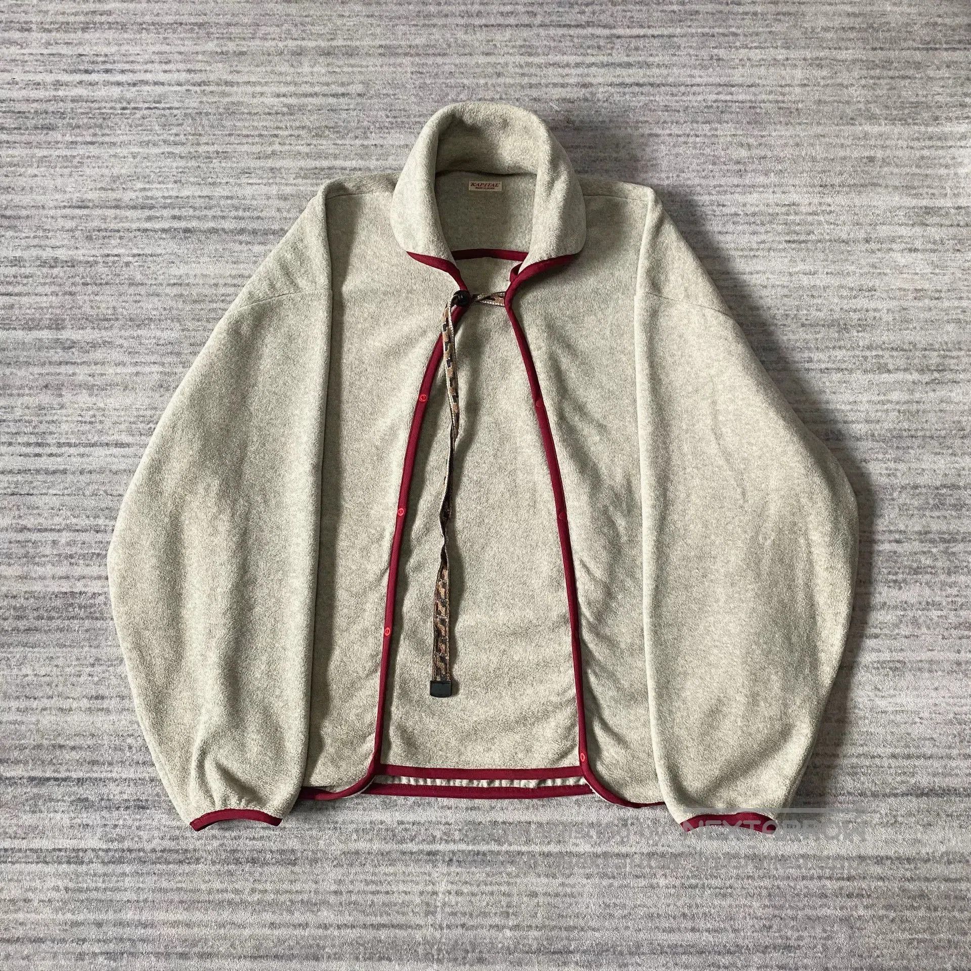 Kapital Kapital Fleece Hoodie with Red Details. Size US M / EU 48-50 / 2 - 1 Thumbnail