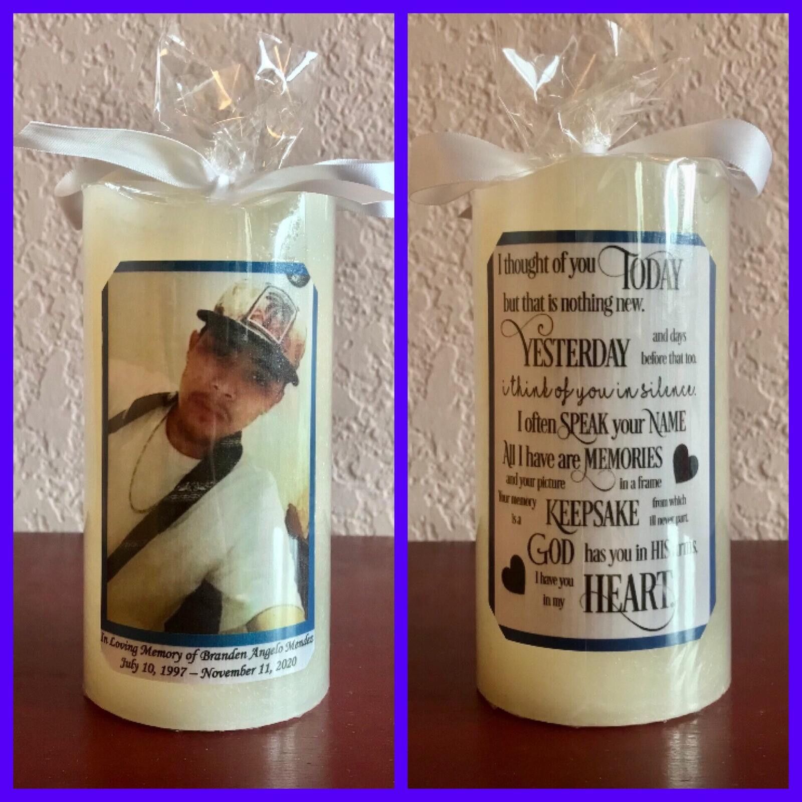Genetic Manipulation Shinichiro Kuriya LED Flameless Candle with Personalized Memorial Photo and Po Size ONE SIZE - 1 Thumbnail
