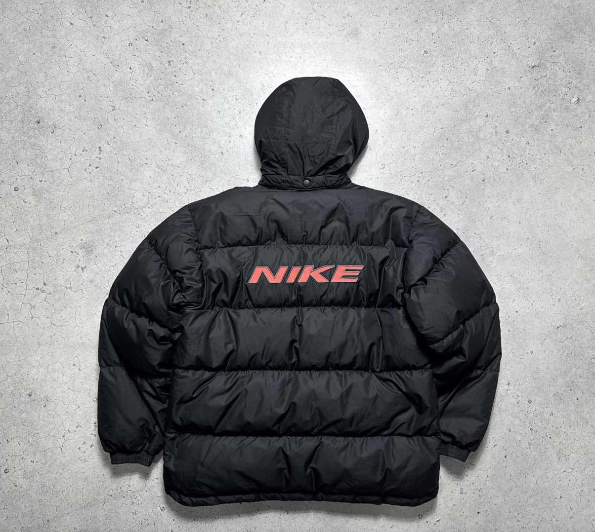 Nike Nike Down Puffer Bomber Jacket Big Swoosh Vintage 90’s Size US S / EU 44-46 / 1 - 1 Thumbnail