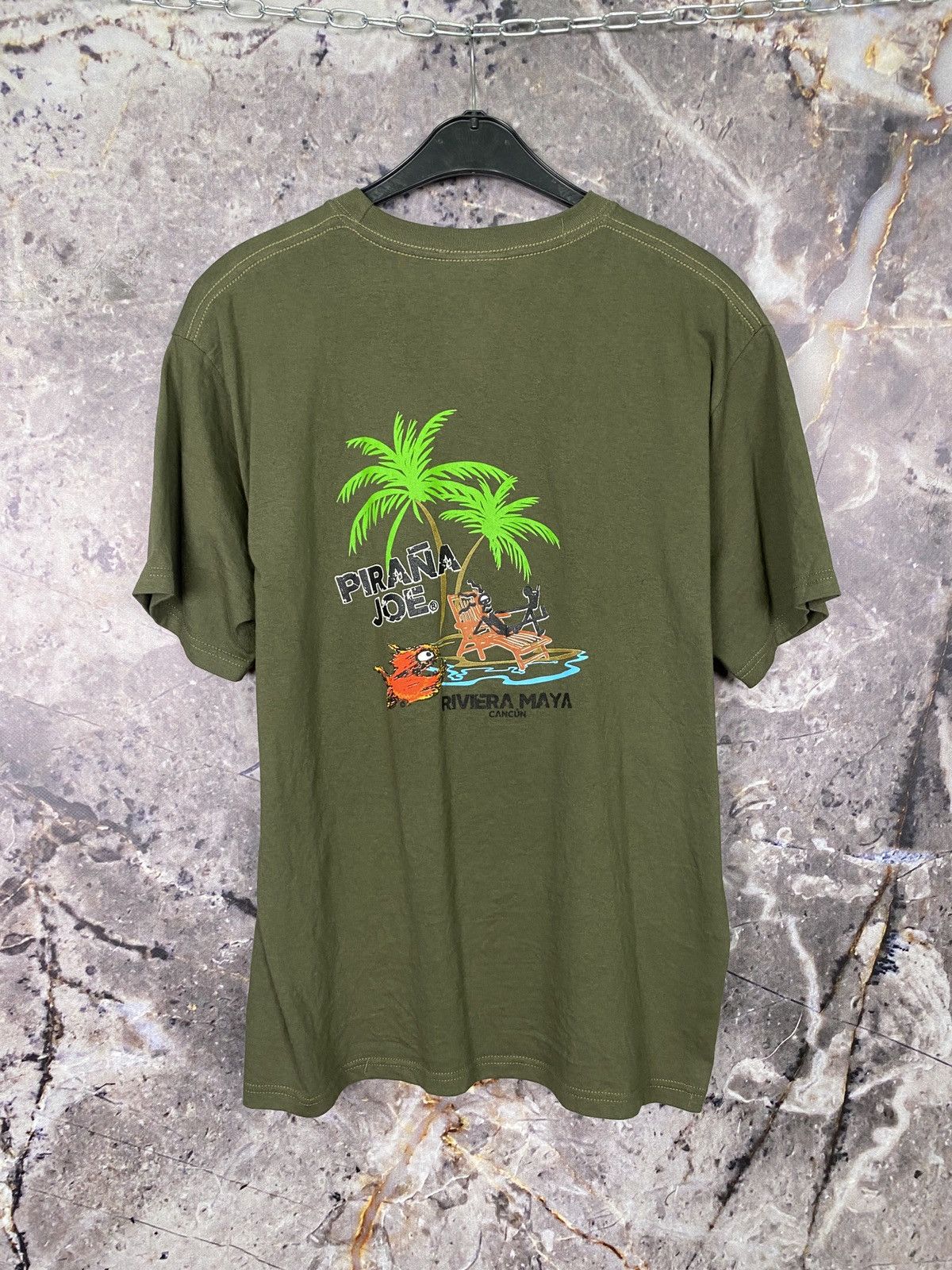 Japanese Brand Men’s Pirana Joe T-Shirt Rivera Maya Cancun Size Large Size US L / EU 52-54 / 3 - 7 Thumbnail