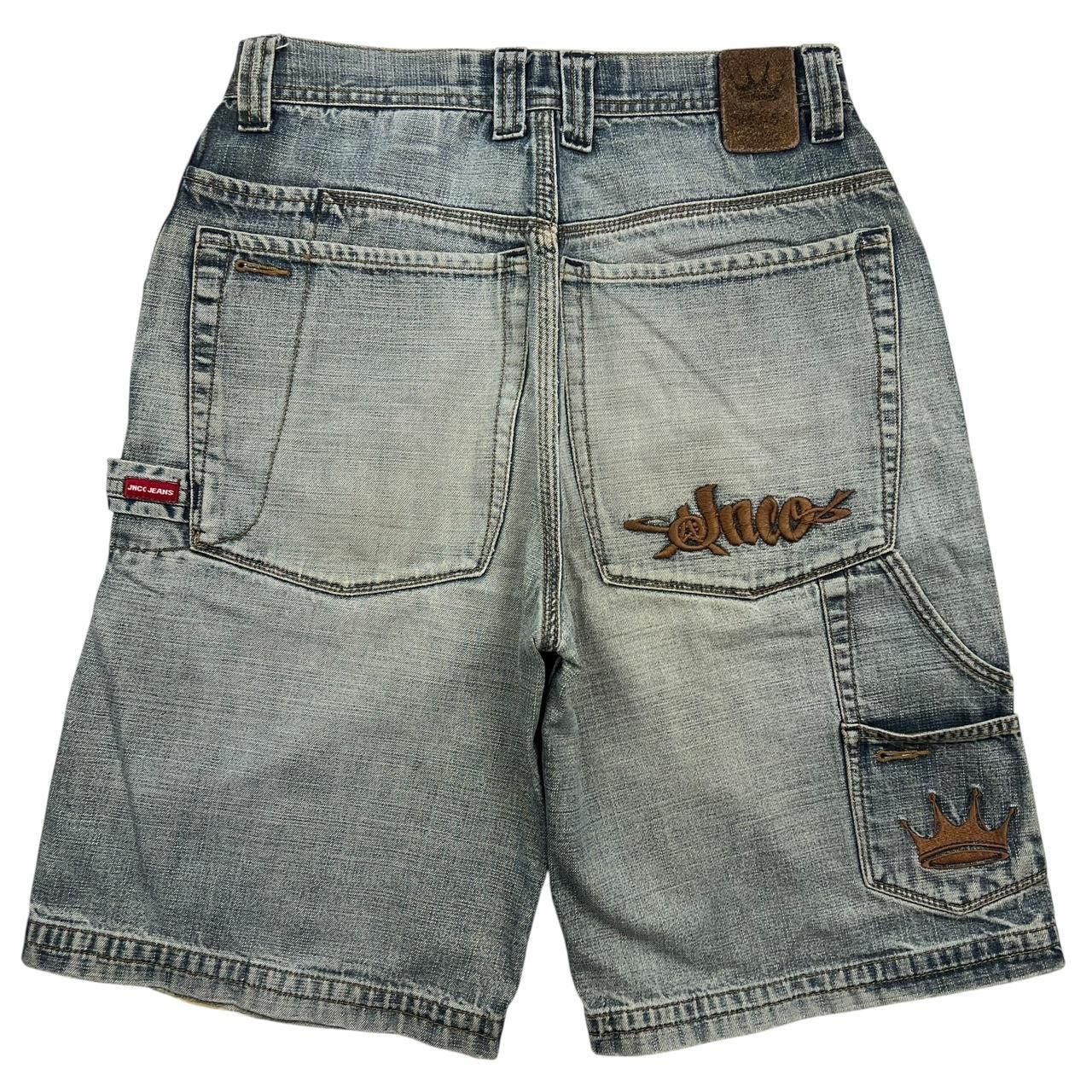 JNCO Vintage Jnco Crown Baggy Denim Shorts / Jorts - Waist: 30” Size US 30 / EU 46 - 1 Thumbnail