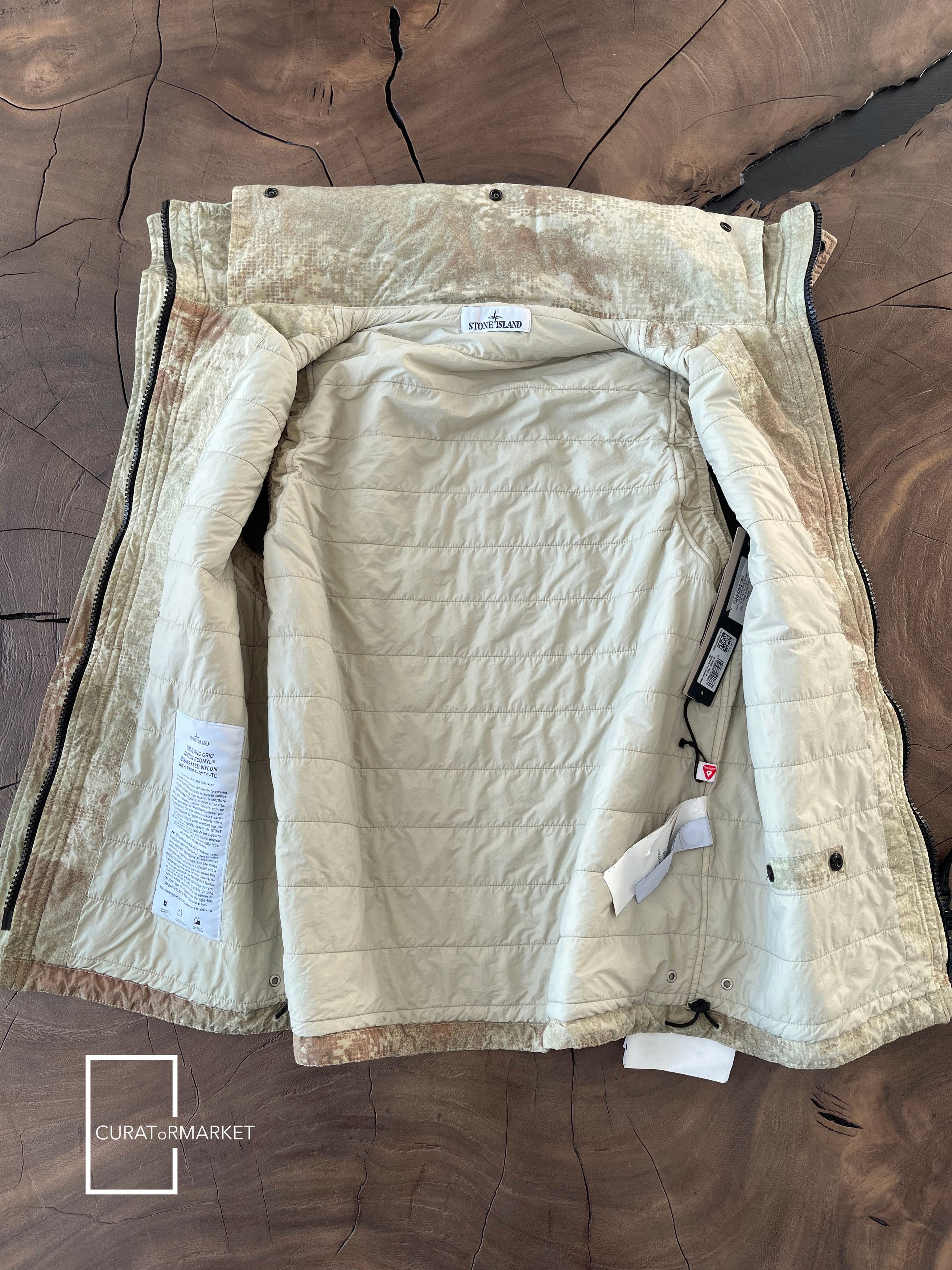 Stone Island M Dissolving Grid Camo Cargo Puff Vest Econyl Primaloft SS24 Size US M / EU 48-50 / 2 - 6 Thumbnail