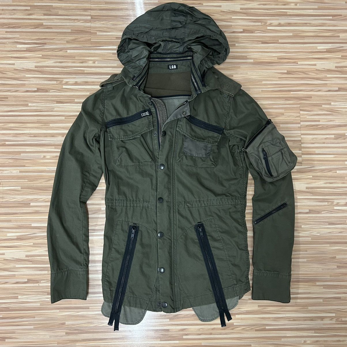 Le Grande Bleu (L.G.B.) LGB Military Parachute Field Jacket Size US S / EU 44-46 / 1 - 1 Thumbnail