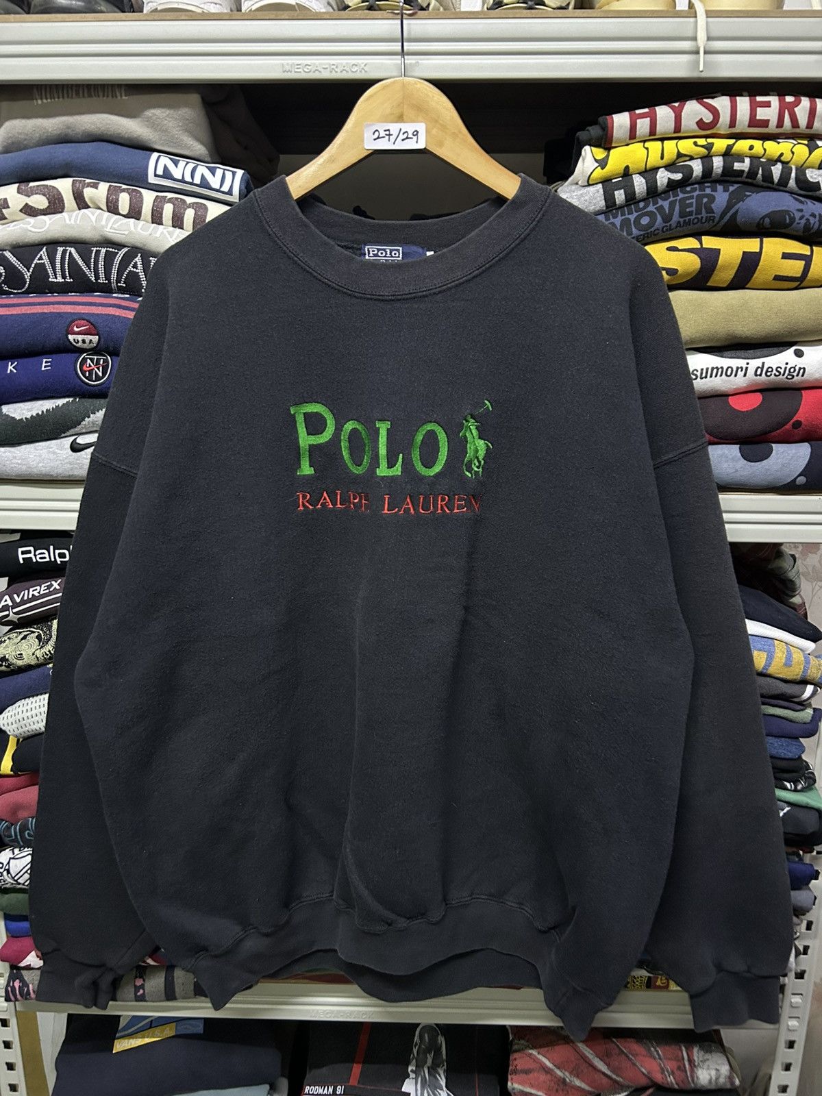 Polo Ralph Lauren Vintage 90s Polo Ralph Lauren embroidery spell Size US XL / EU 56 / 4 - 1 Thumbnail