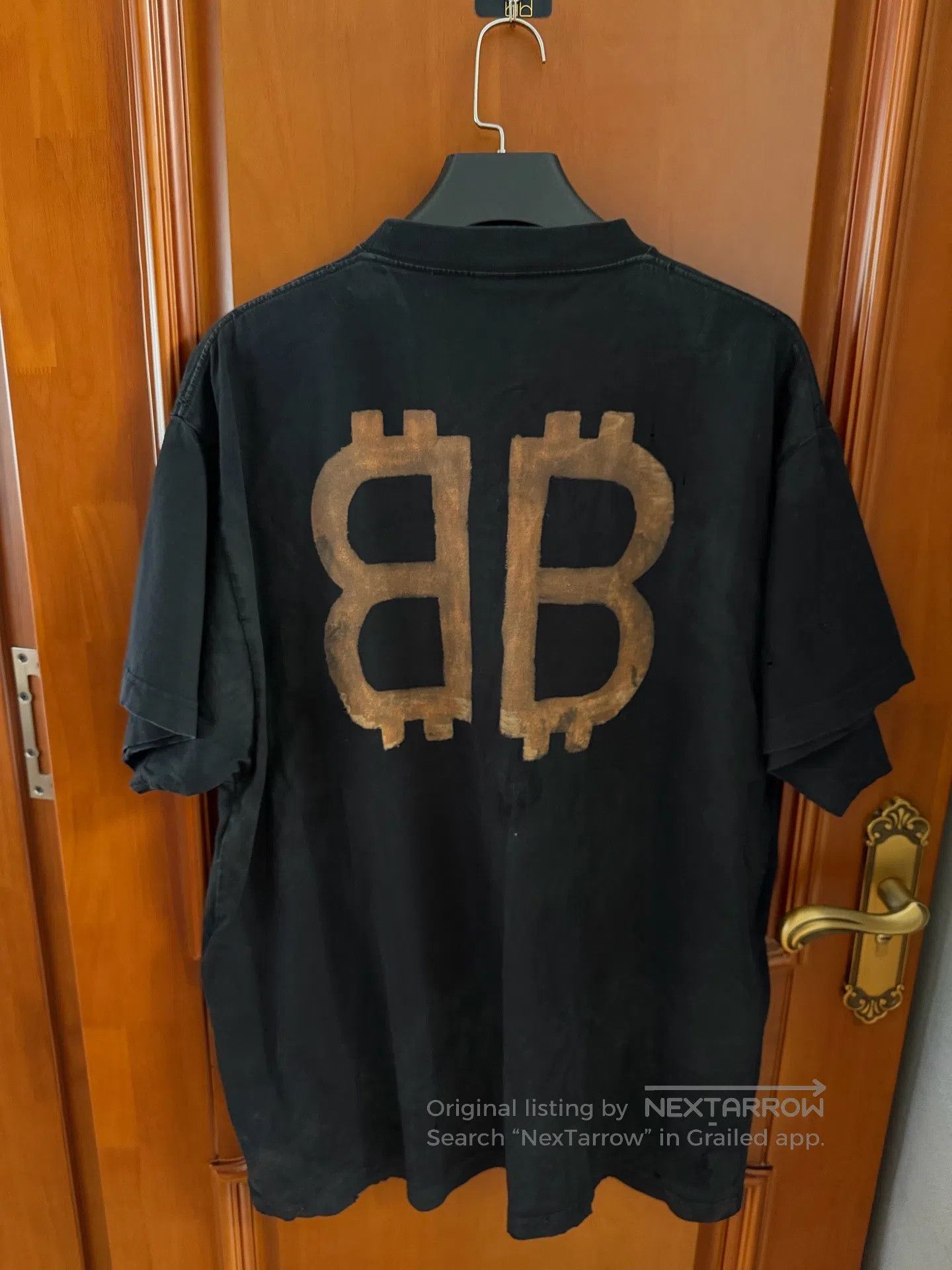 Balenciaga Balenciaga Bitcoin Double B Short Sleeve T-Shirt| Size US L / EU 52-54 / 3 - 2 Thumbnail