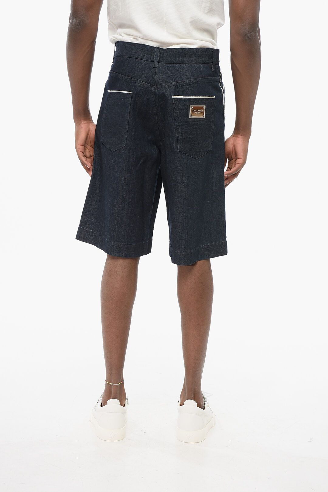 Dolce & Gabbana og1mm0825 Dark Washed Denim Short in Blue Size US 30 / EU 46 - 3 Thumbnail