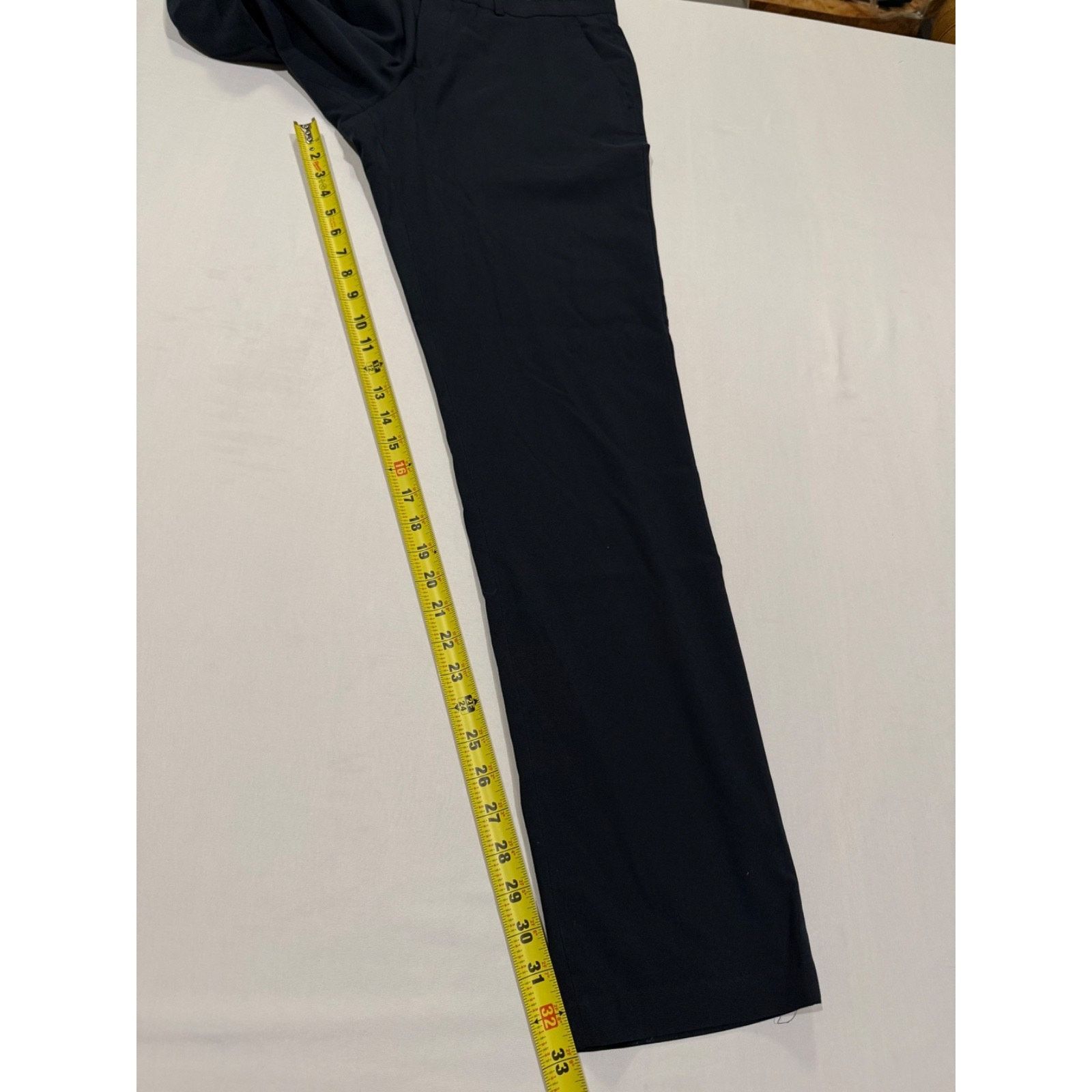 Perry Ellis Perry Ellis Men's Navy Very Slim Fit Dress Pants 34x34 Size US 34 / EU 50 - 7 Thumbnail