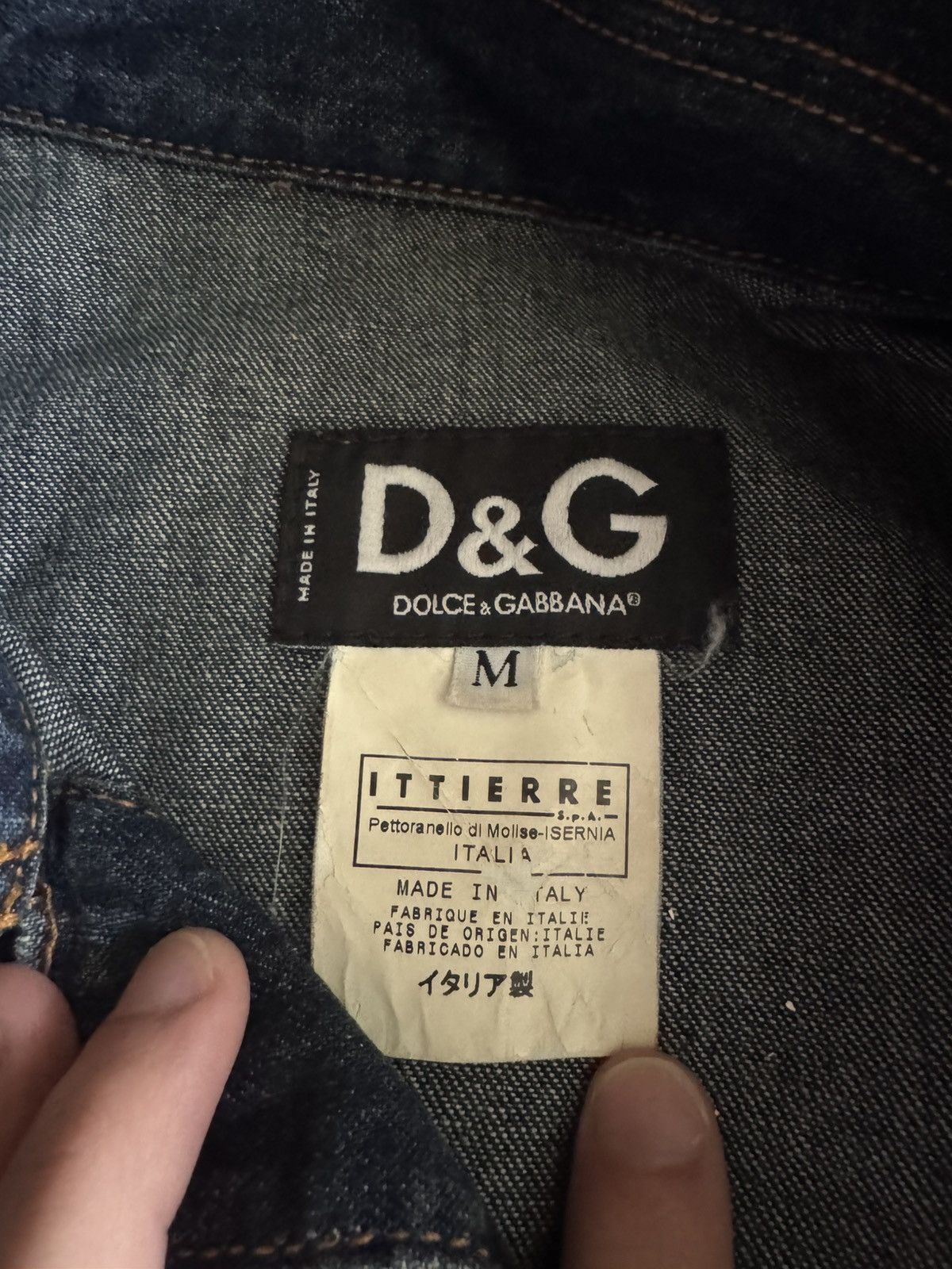 Dolce & Gabbana Dolce Gabbana woman's denim jacket with rhinestones Size M / US 6-8 / IT 42-44 - 7 Thumbnail