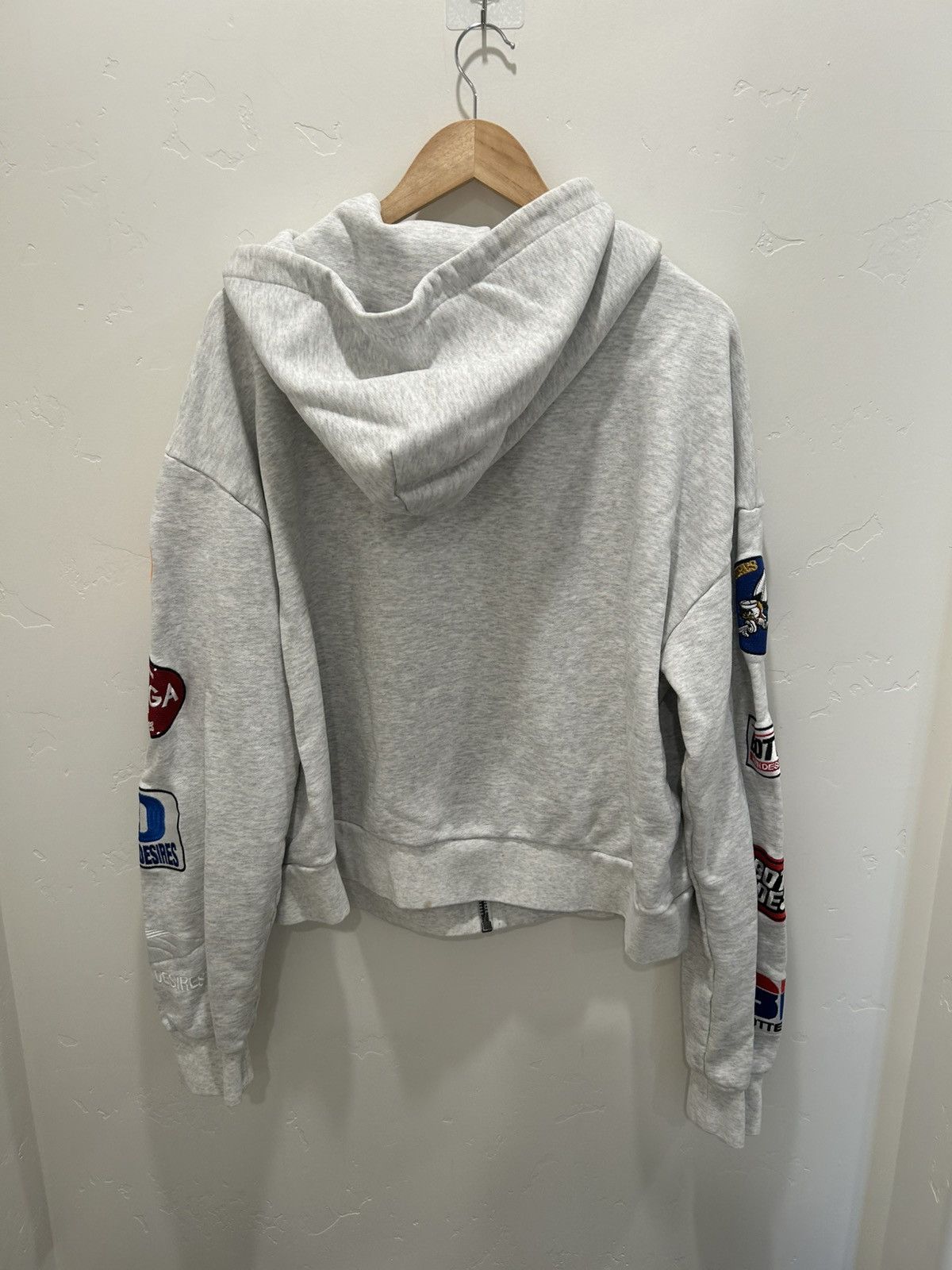 Bottega Desires Bottega desires Grey Logo zip up Size US XL / EU 56 / 4 - 2 Thumbnail