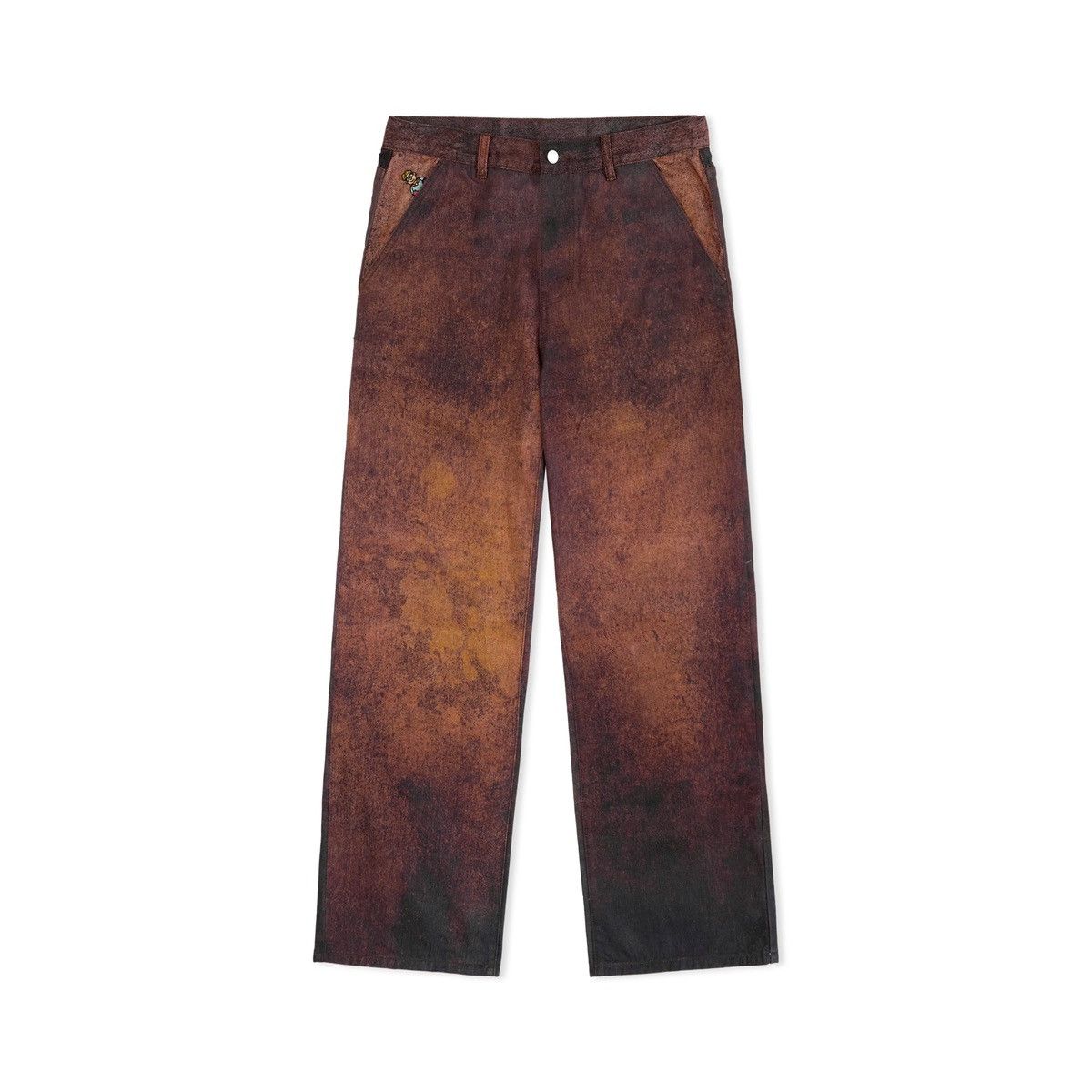 KidSuper KidSuper Studios Printed Distressed Baggy pant Burnt Red Size US 32 / EU 48 - 1 Thumbnail