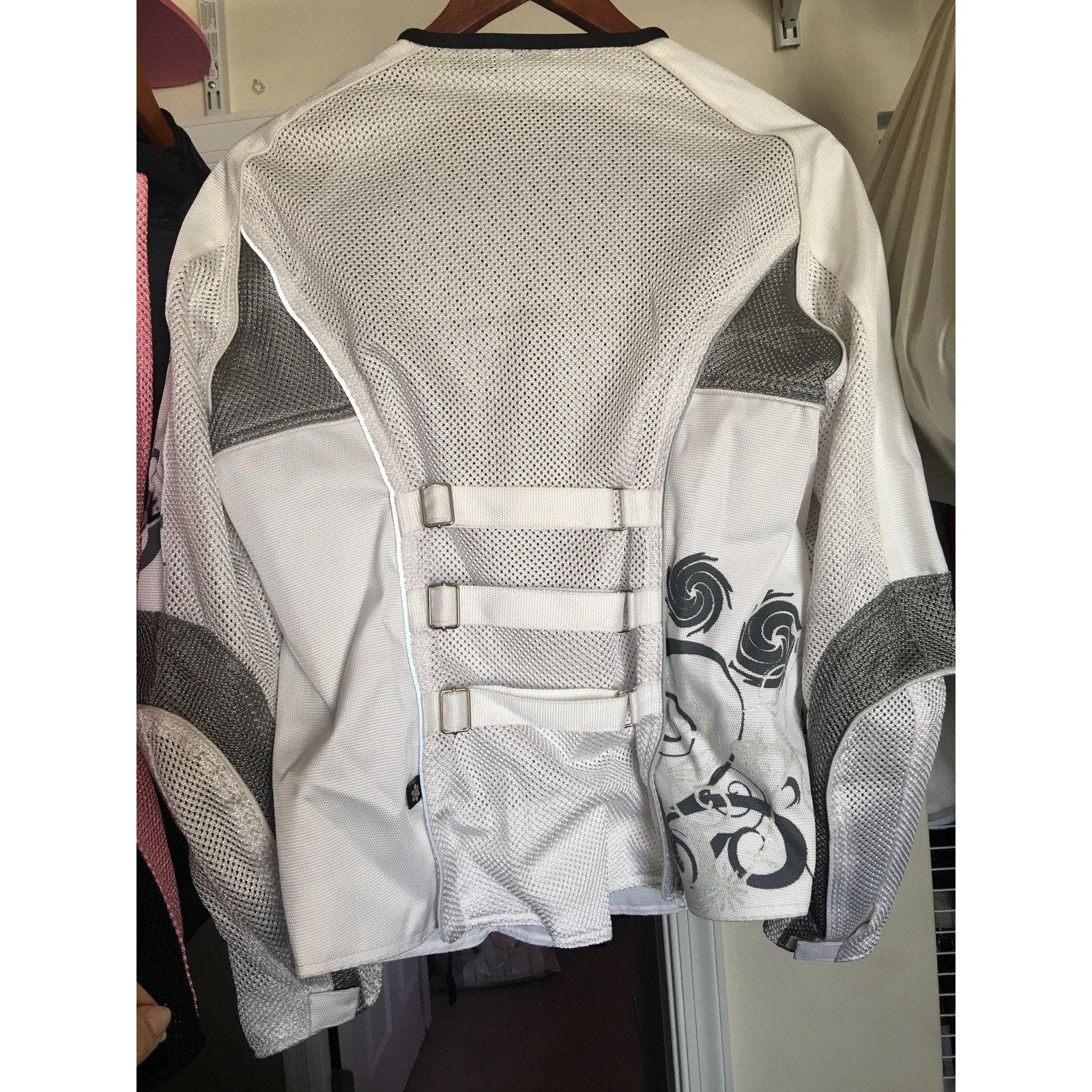 Joe Rocket Joe Rocket Motorcycle Jacket Women Lg White/Gray Sparkly Size L / US 10 / IT 46 - 2 Thumbnail