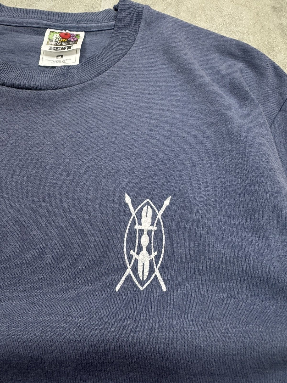 Fruit Of The Loom Fruit Of The Loom tee Vintage Kenyan Navy KNS SHUPAVU P 3131 Size US M / EU 48-50 / 2 - 4 Thumbnail