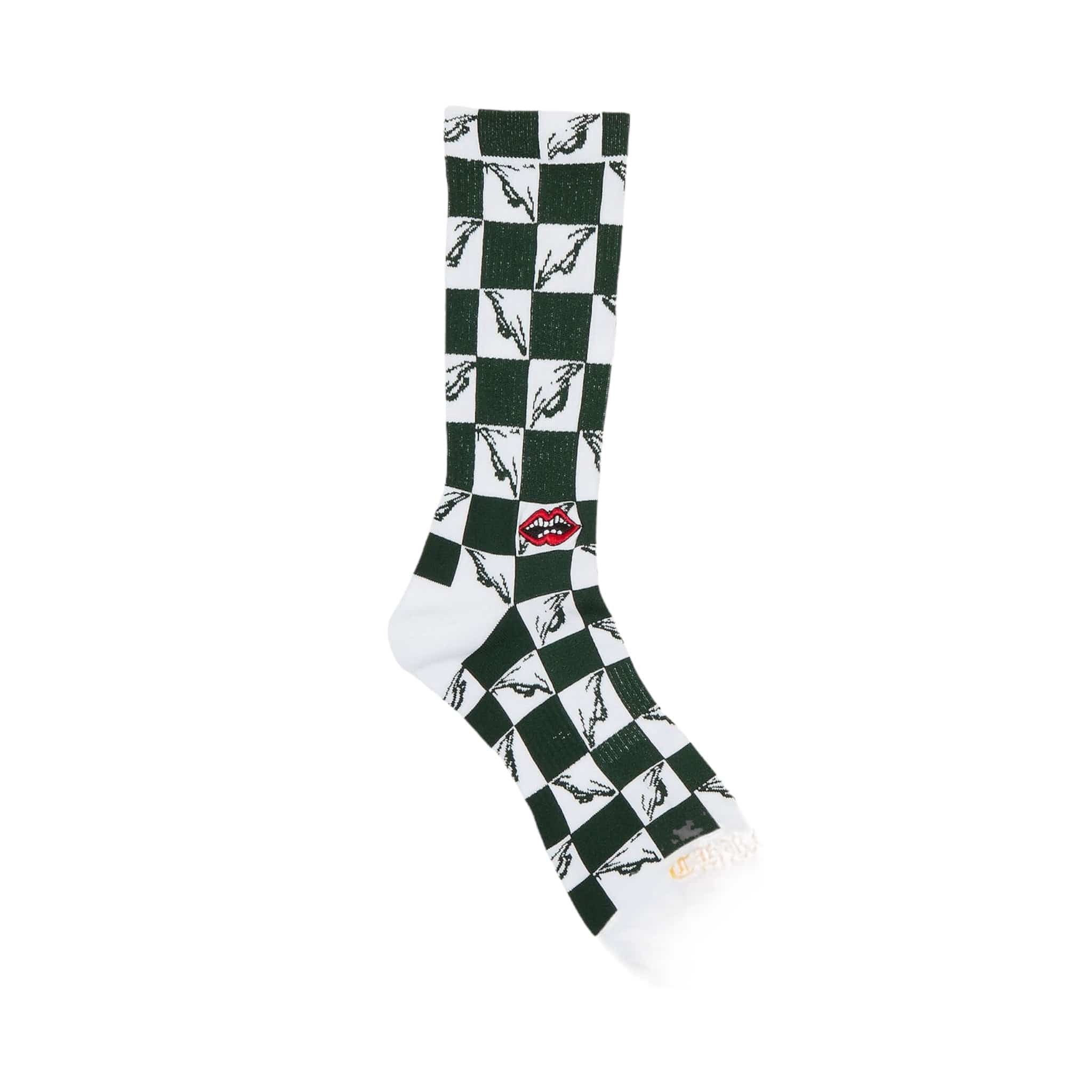 Chrome Hearts x Matty Boy 99 Eyes Socks Green White Red Size ONE SIZE - 1 Preview