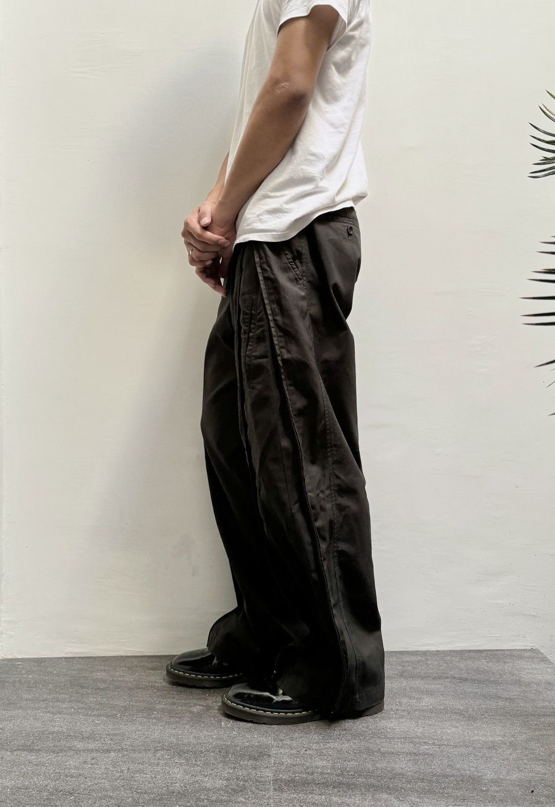 Issey Miyake 2000s Double Zip Wideleg Pants Size US 30 / EU 46 - 12 Thumbnail