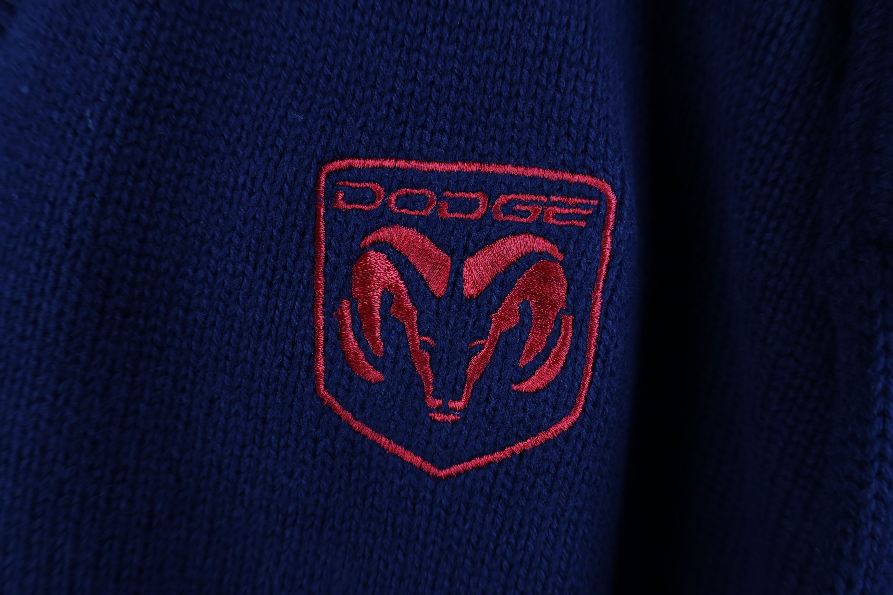 Vintage Deadstock Vintage 80s 90s Ram Truck Knit V-Neck Sweater USA Size US L / EU 52-54 / 3 - 4 Thumbnail
