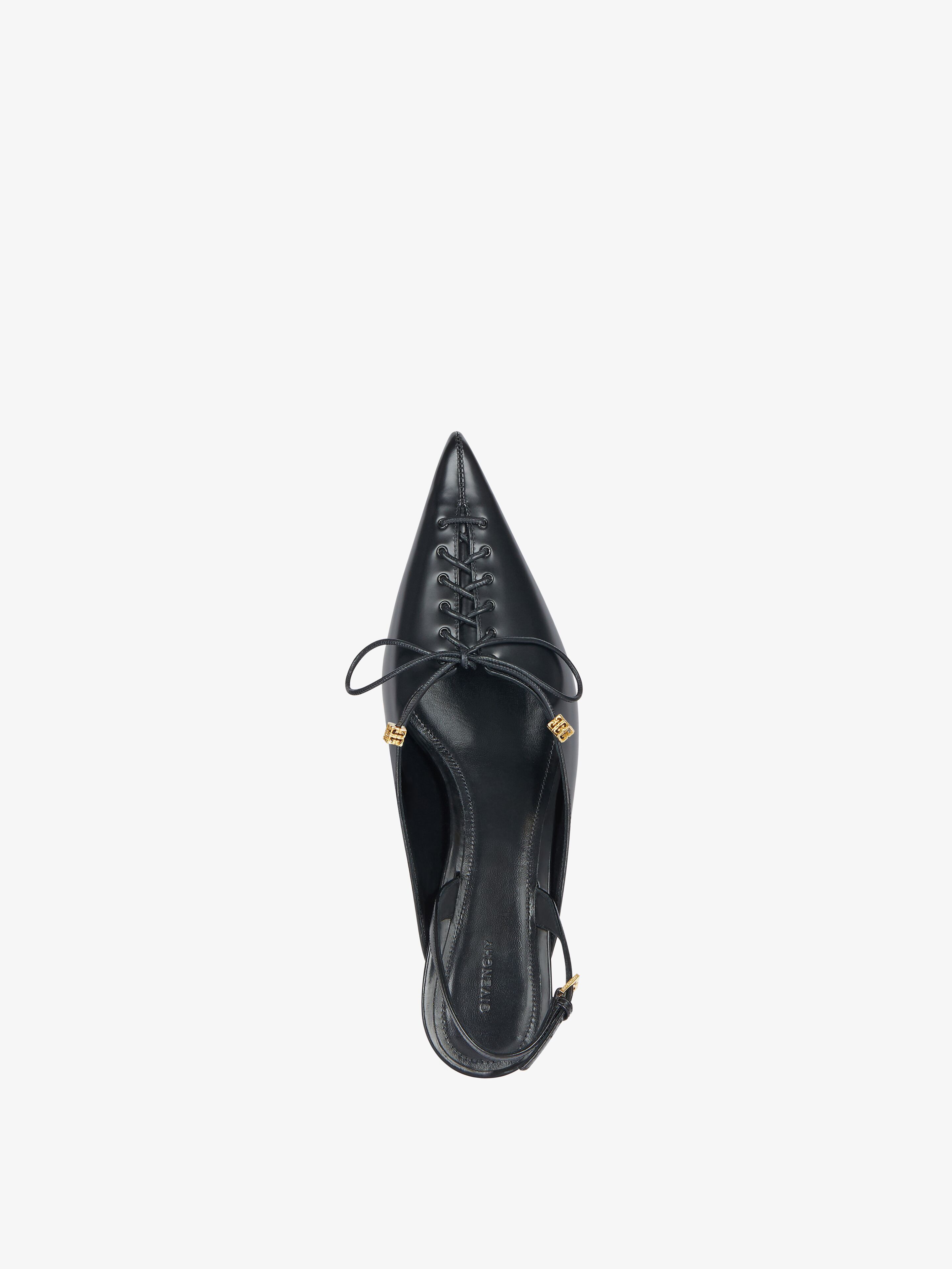 Givenchy o1srvl11e0126 Lace-Up Slingbacks in Black Size US 6 / IT 36 - 4 Thumbnail