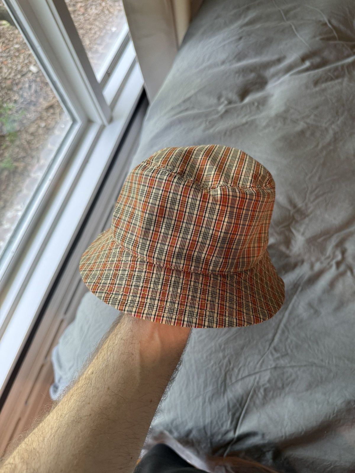 Acne Studios Acne Studios Plaid Bucket Hat Size ONE SIZE - 1 Thumbnail