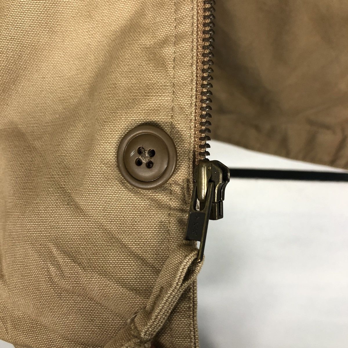 Japanese Brand 📌Vintage Biker Jacket Button Gap Detroit Duck Canvas Size US M / EU 48-50 / 2 - 18 Thumbnail