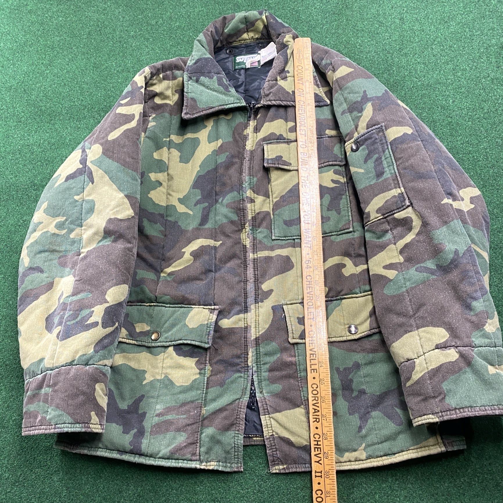 SafTbak VINTAGE SafTbak Jacket Camouflage 3-in-1 Insulated Lined Zip 80s Army Outdoor Hunting Coat Mens L Brown Size US L / EU 52-54 / 3 - 7 Thumbnail