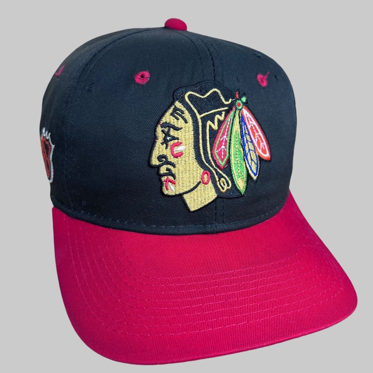 NHL × Sports Specialties × Vintage 90s NHL Chicago Blackhawks Back Script Sports Specialties Size ONE SIZE - 2 Thumbnail