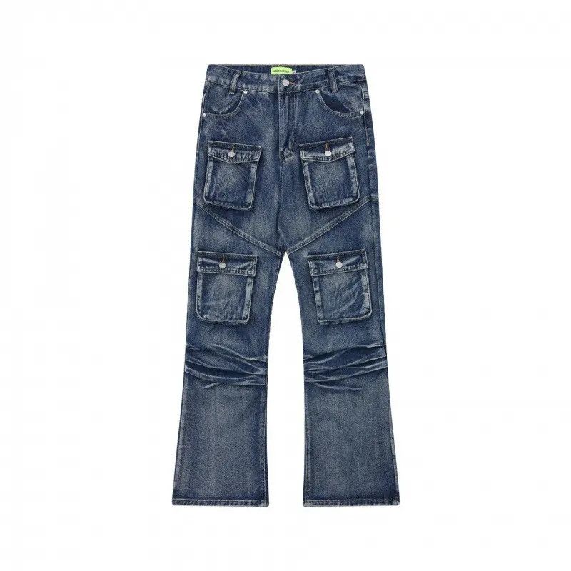 Japanese Brand × Jean Retro loose wide leg pocket jeans Size US 32 / EU 48 - 3 Thumbnail