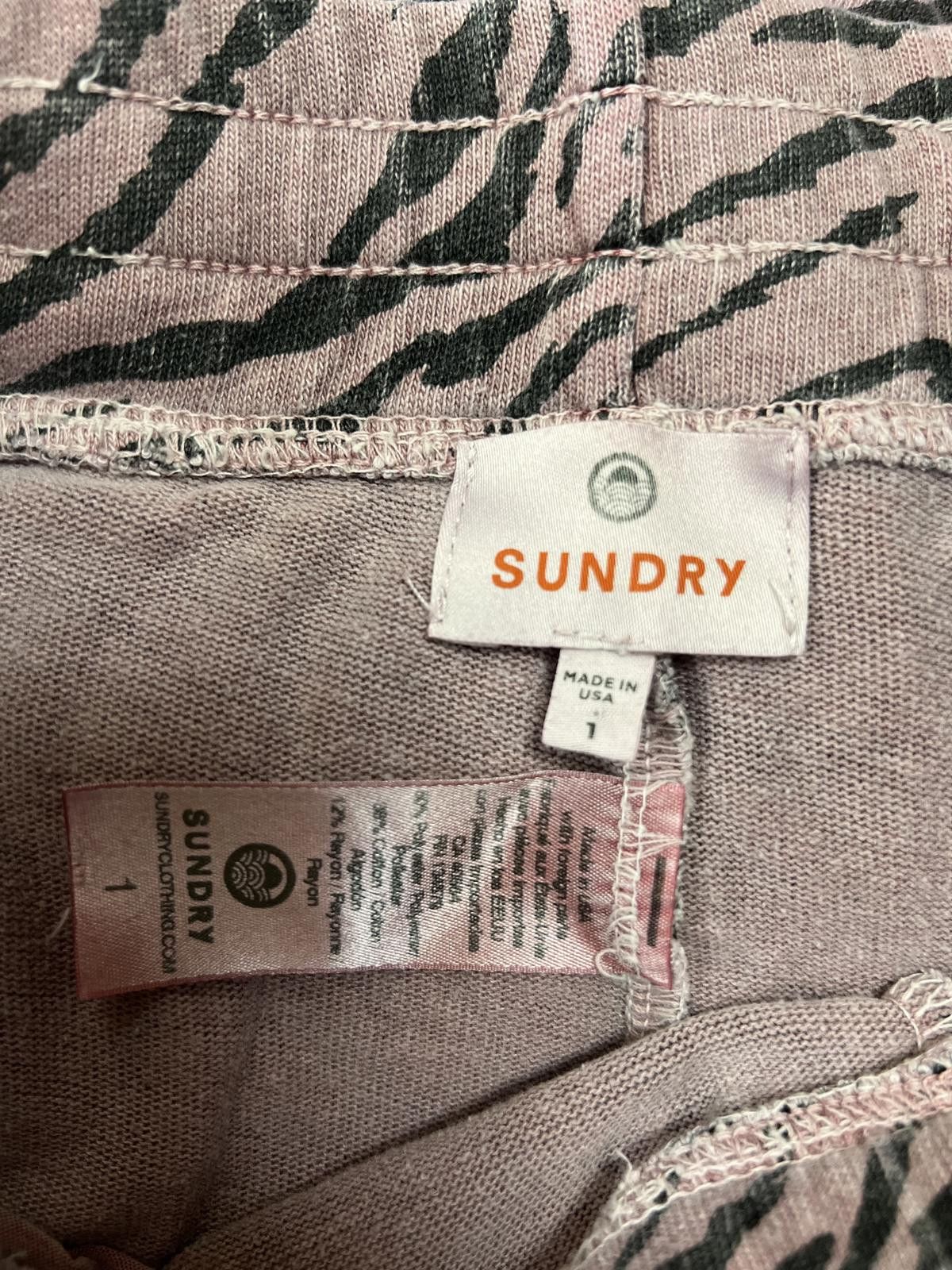 Sunday Works Sundry Pink Zebra Print Jogger Sweatpants Size 28" / US 6 / IT 42 - 4 Thumbnail