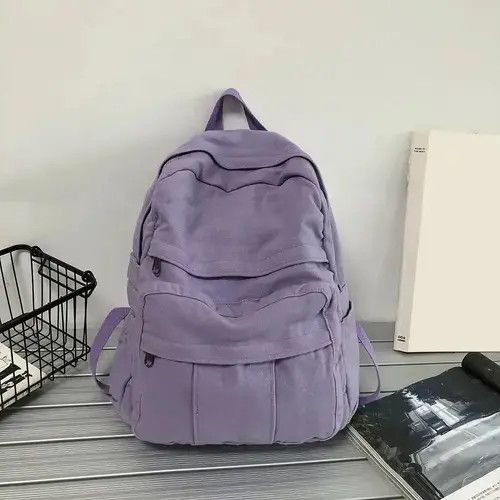Vintage Unisex Canvas Backpack Size ONE SIZE - 7 Thumbnail