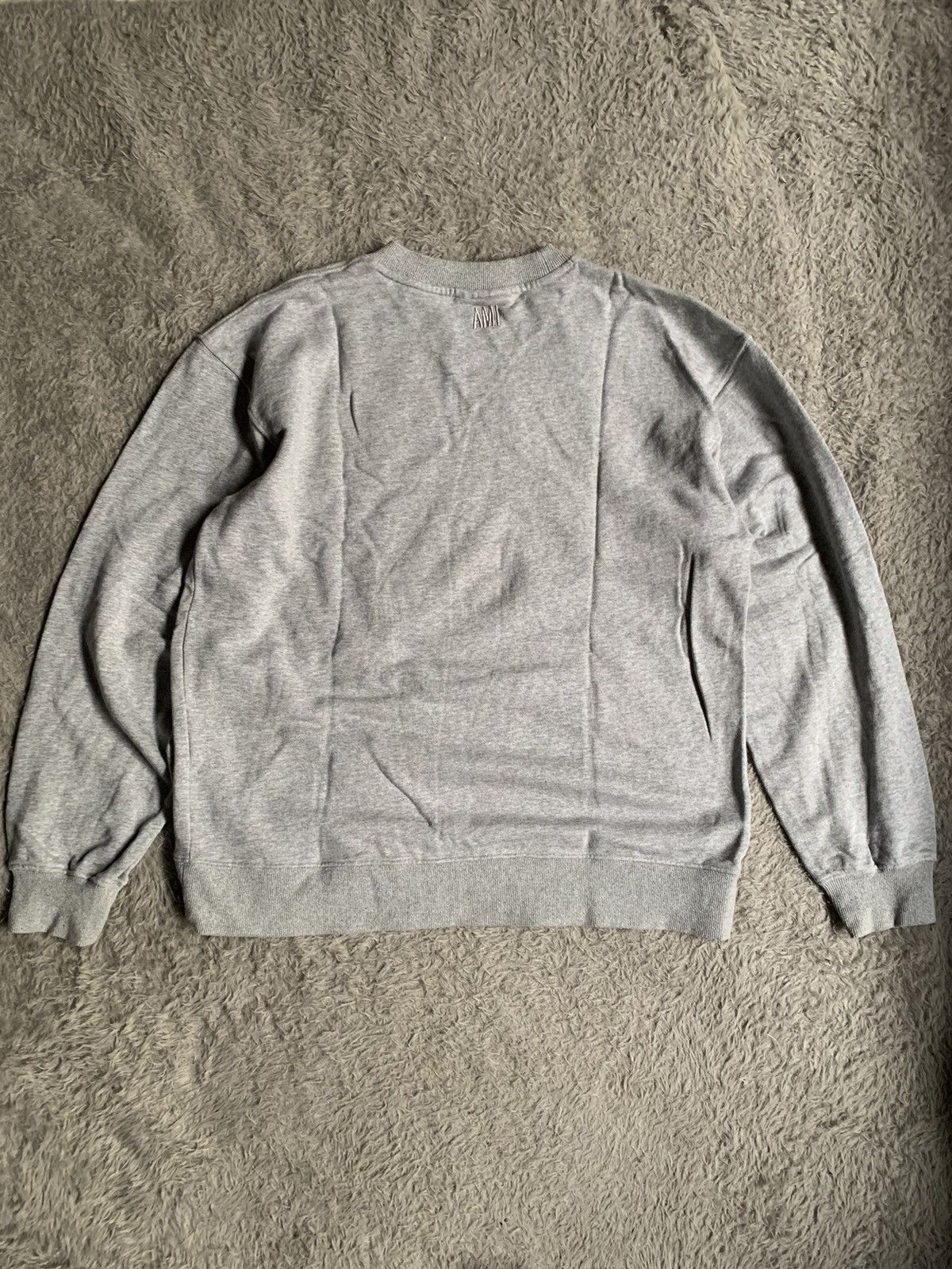 AMI Ami Paris Pocket Logo Gray Crewneck Sweatshirt Size US L / EU 52-54 / 3 - 9 Thumbnail