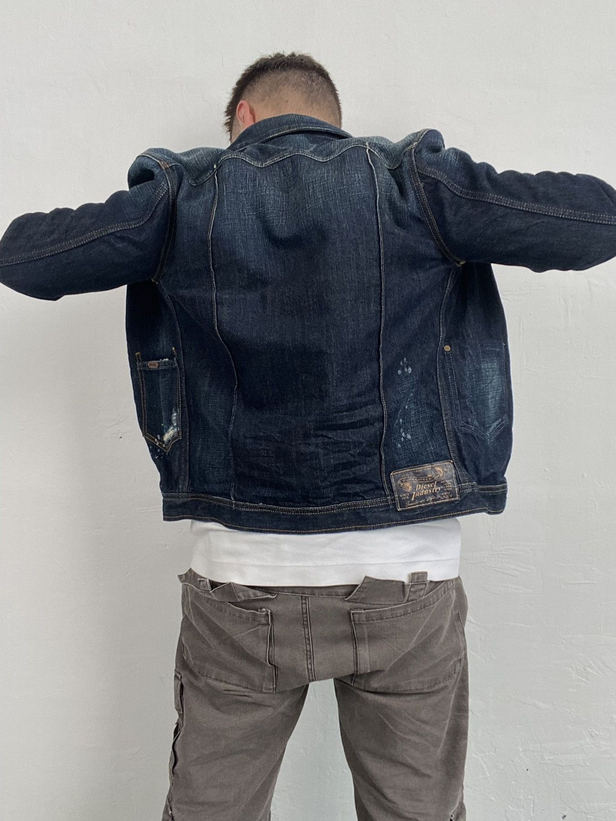 Diesel × Vintage 2010 Diesel Juzicon Giacca Washed Denim Jacket Size US S / EU 44-46 / 1 - 5 Thumbnail