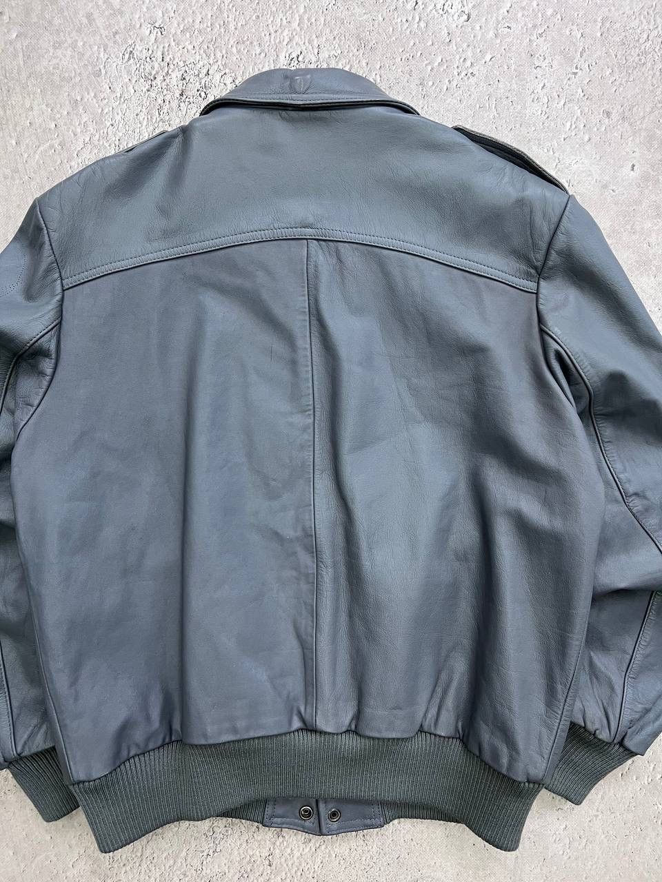 Schott × Vintage Vintage MA-1 Intermediate Leather bomber jacket Avant-Garde Size US XL / EU 56 / 4 - 10 Thumbnail