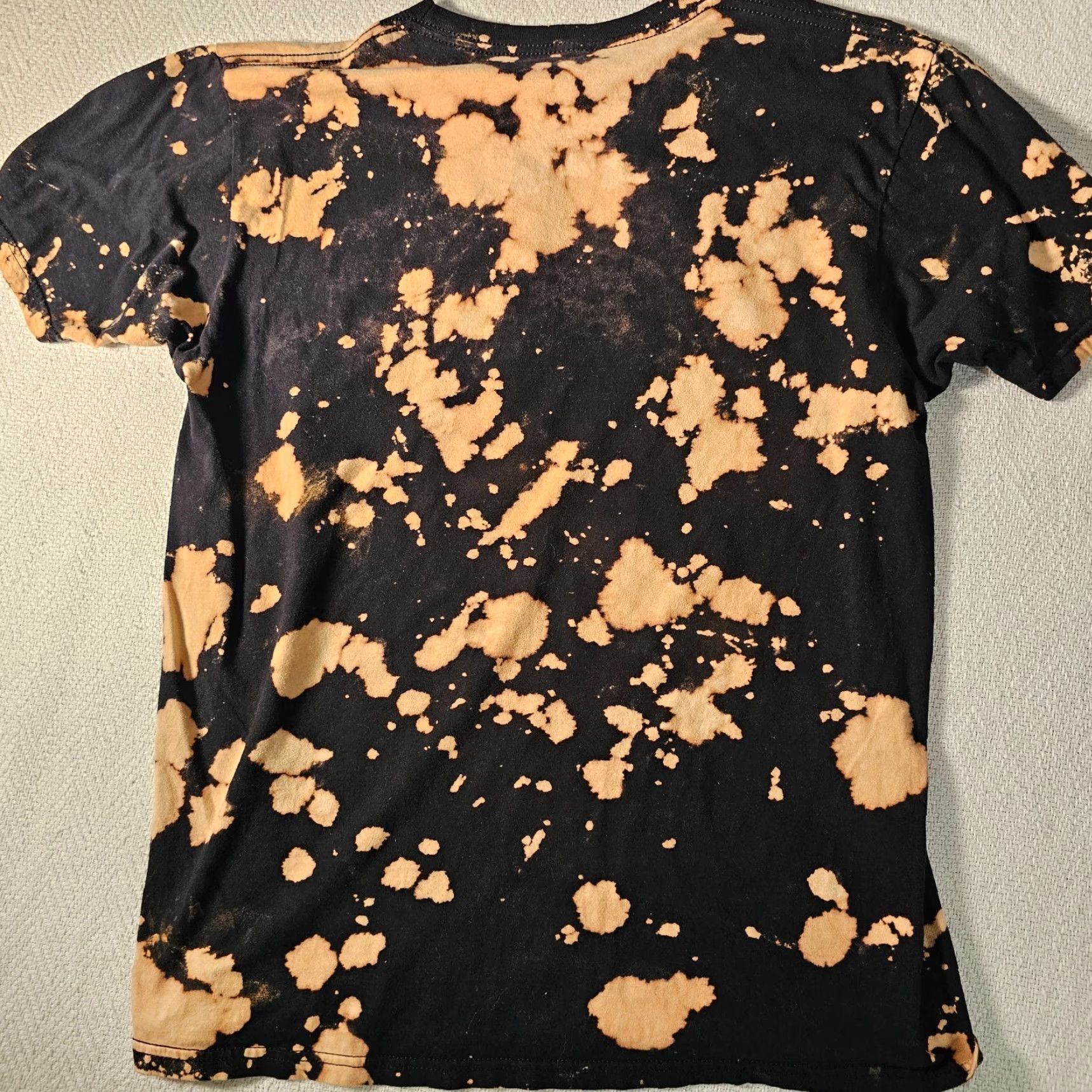 Vintage AC/DC Back In Black Womens Size L Short Sleeve Bleach Reverse Tie Dye T-Shirt Size L / US 10 / IT 46 - 7 Thumbnail