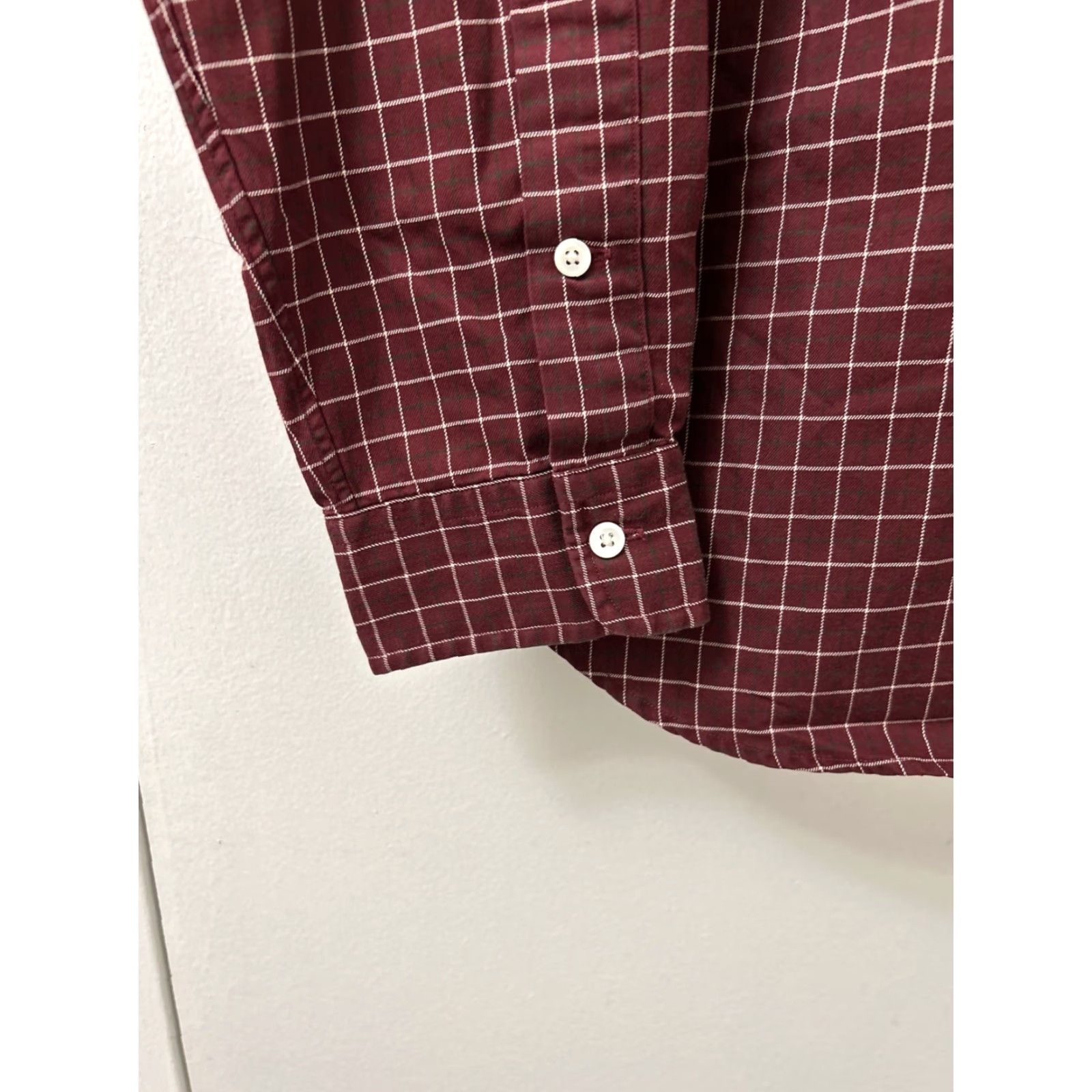 Ralph Lauren Ralph Lauren Shirt Mens Large Maroon Red Plaid Classic Fit Button-Down L/S Button-Up Casual Size US L / EU 52-54 / 3 - 4 Thumbnail