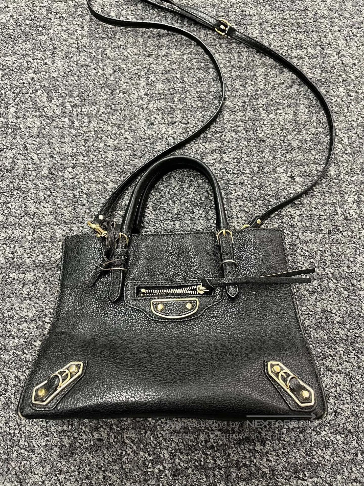Balenciaga Balenciaga Black Leather Tote. Size ONE SIZE - 1 Thumbnail