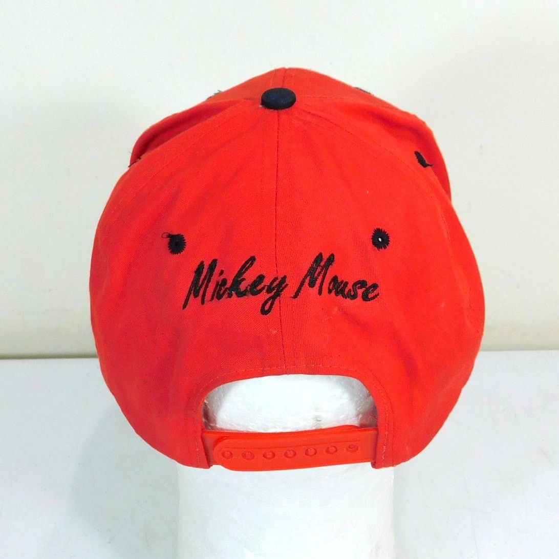 Disney 90s Mickey Unlimited Mickey Mouse Snapback Hat Red Black Size ONE SIZE - 4 Thumbnail