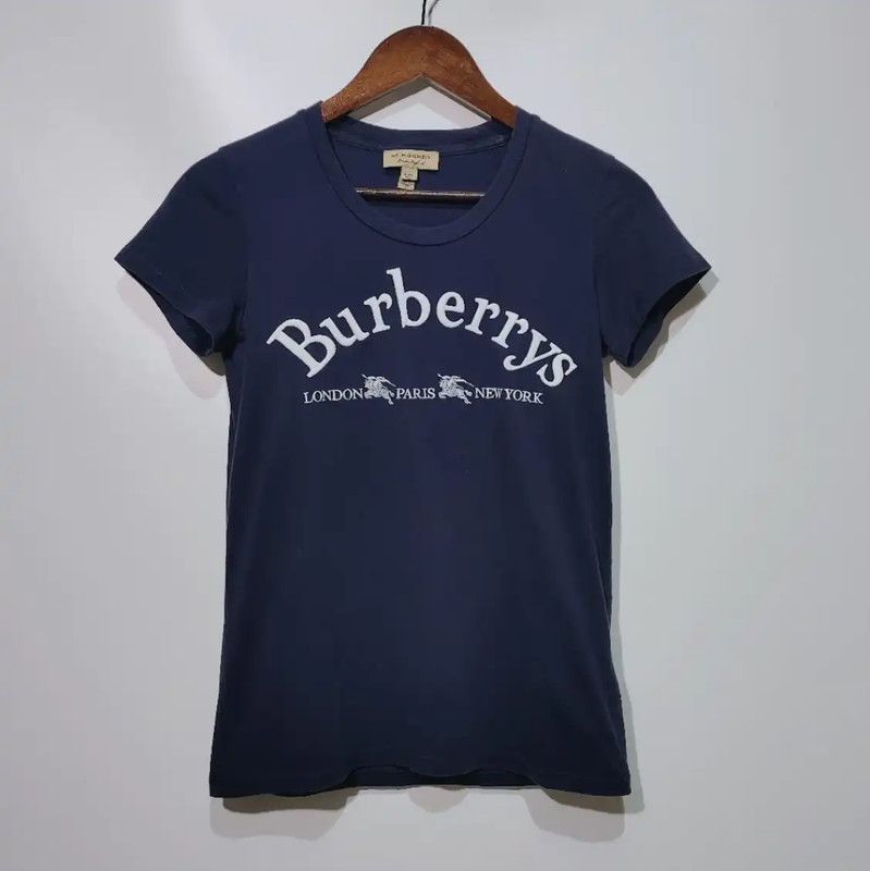 Burberry Burberry Navy Cotton Women's T-Shirt Size XXS / US 00 / IT 34 - 1 Thumbnail