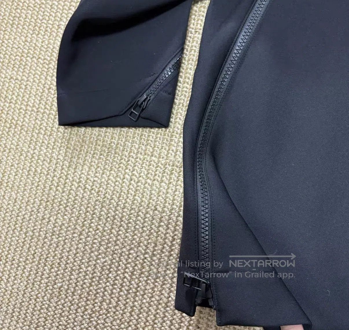 Issey Miyake Black Lightweight Jacket with Collar . Size US M / EU 48-50 / 2 - 6 Thumbnail