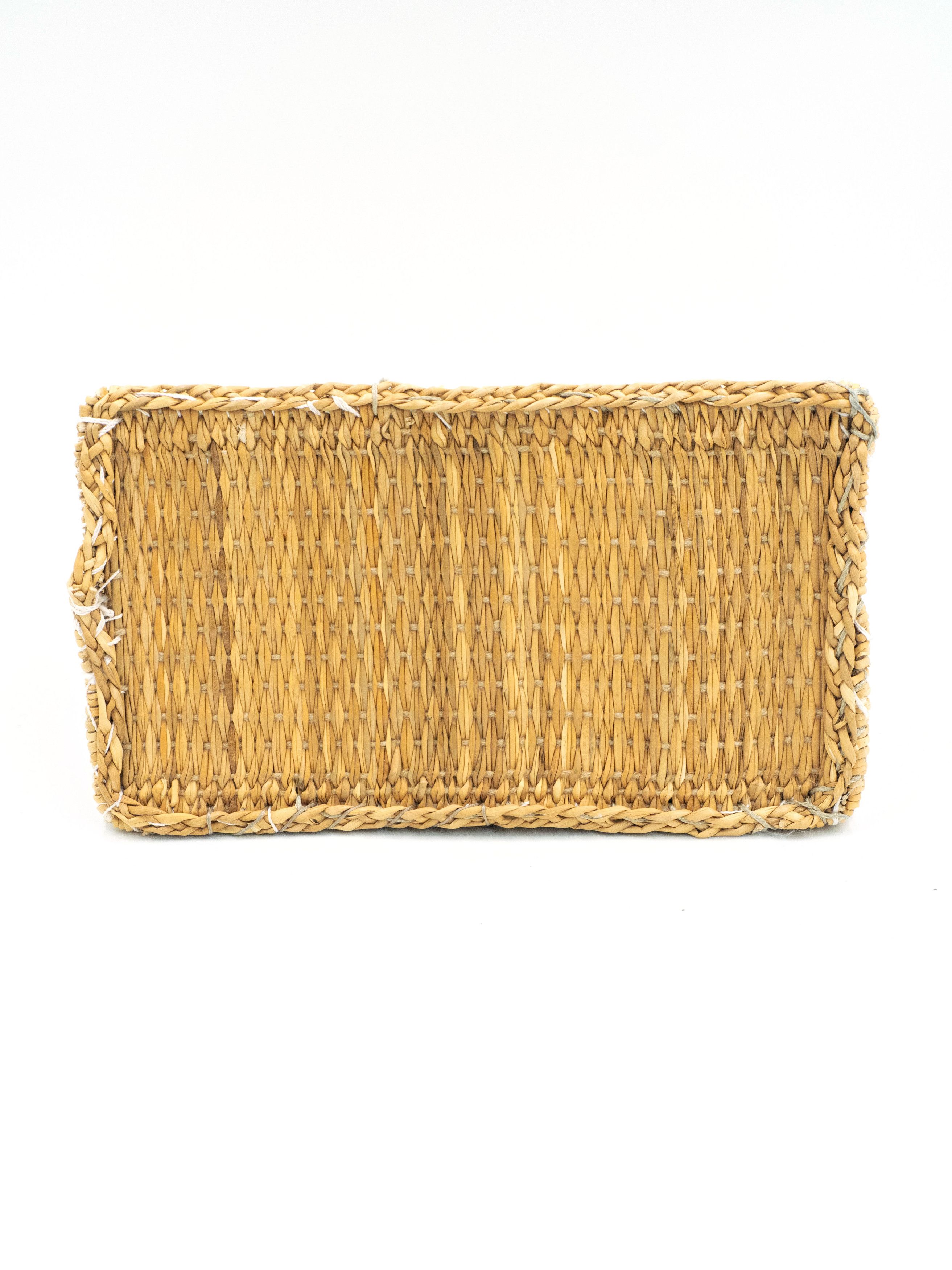 Ermanno Scervino Woven Tote Bag With Leather Handle And Embossed Luggage Tag Size ONE SIZE - 8 Thumbnail