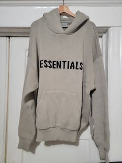 Fear Of God Essentials Hoodie Olive