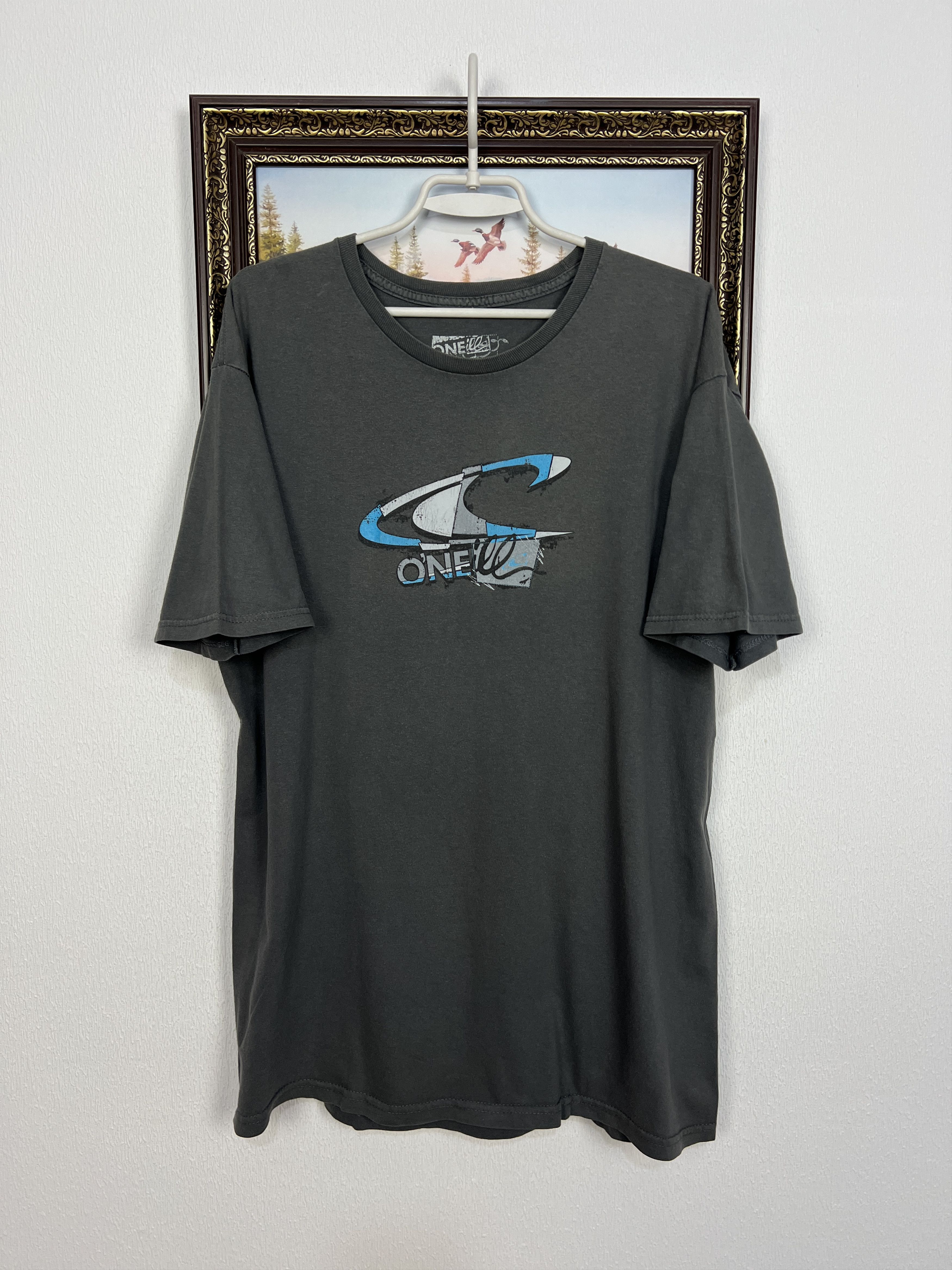 O'Neill Vintage Gray Graphic Tee Shirt Over Print Big Logo Rare Size US L / EU 52-54 / 3 - 1 Thumbnail