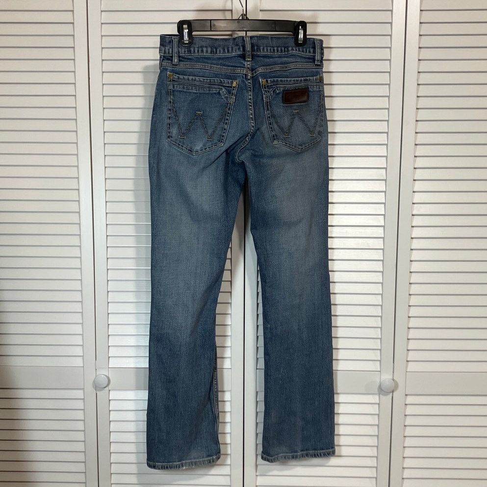 Wrangler Wrangler Authentics Retro Slim Bootcut Blue Denim Jeans Men Size US 31 - 2 Thumbnail